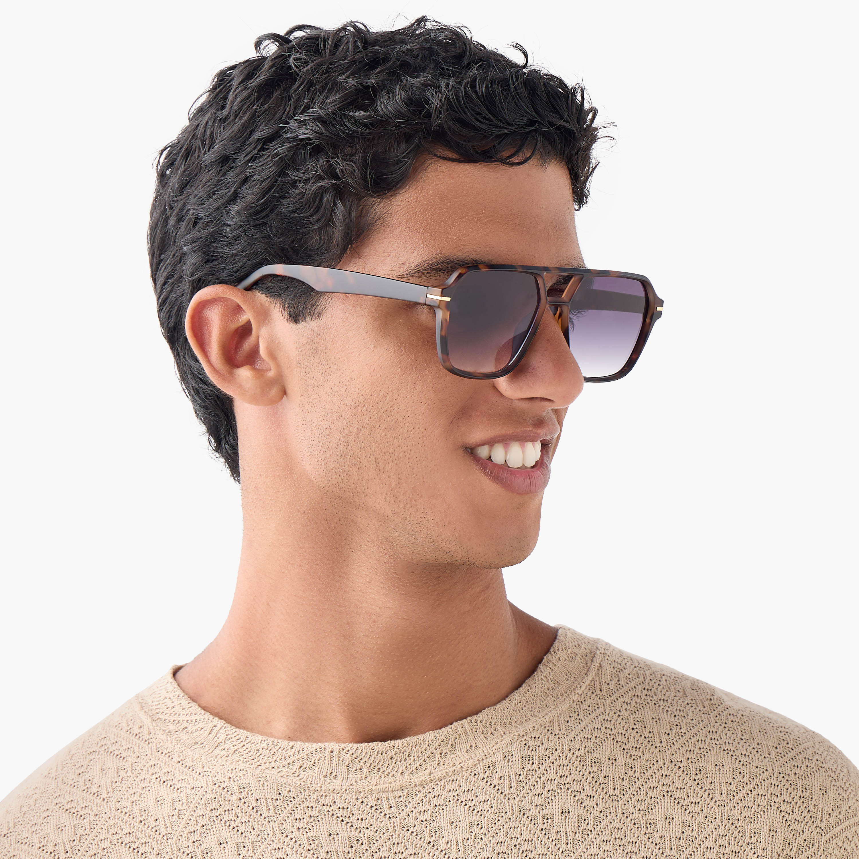 Full Rim Printed Square Sunglasses with Nose Pads-men-sunglasses-image-2