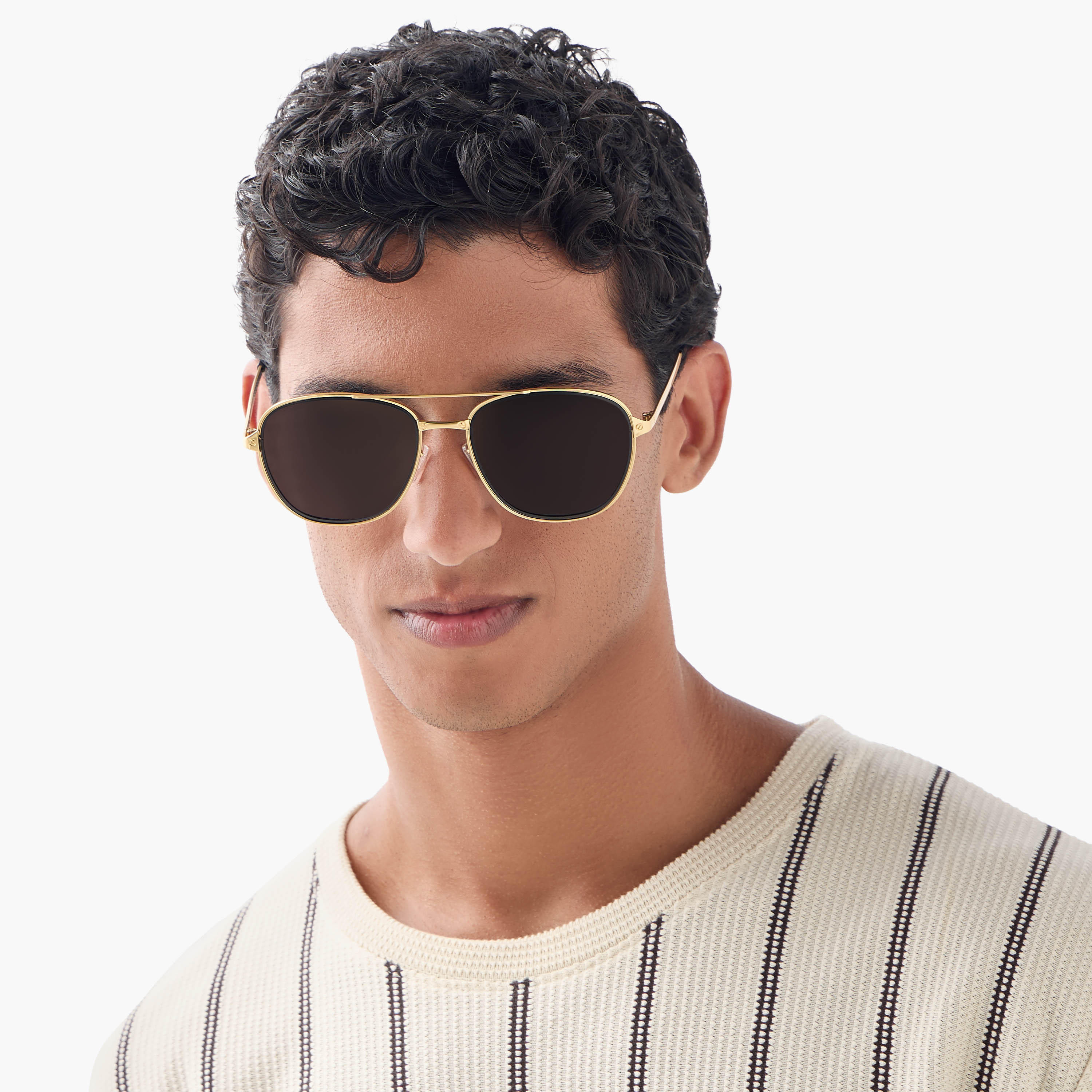 Full Rim Aviator Sunglasses with Nose Pads-men-sunglasses-image-2