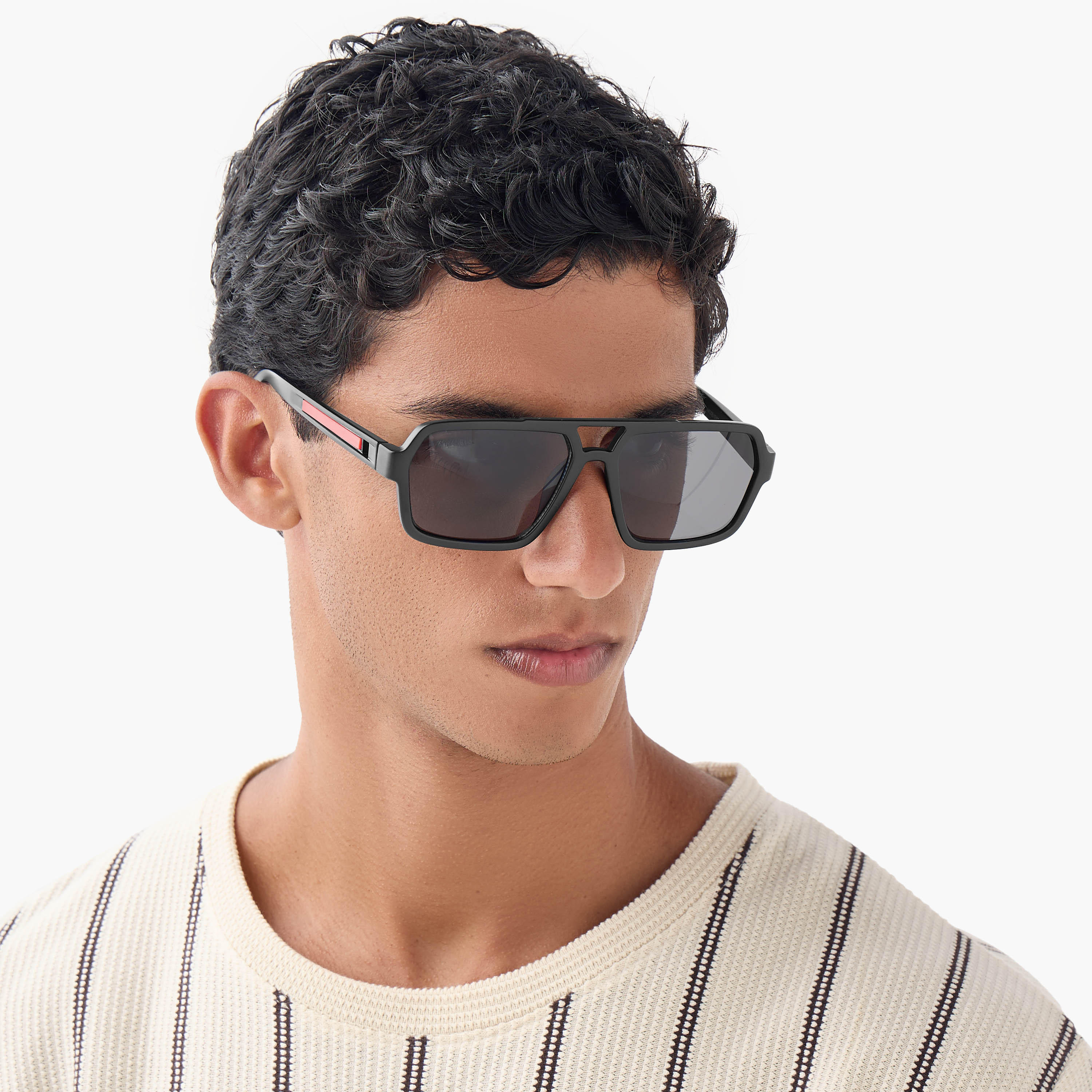 نظارات شمسية بإطار مستطيل ووسادة أنف-men-sunglasses-image-4