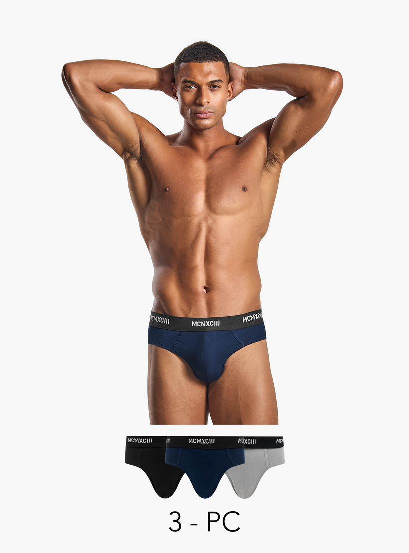 Set of 3 - Printed Waistband Briefs-men-clothing-innerwear-underwear-image-1