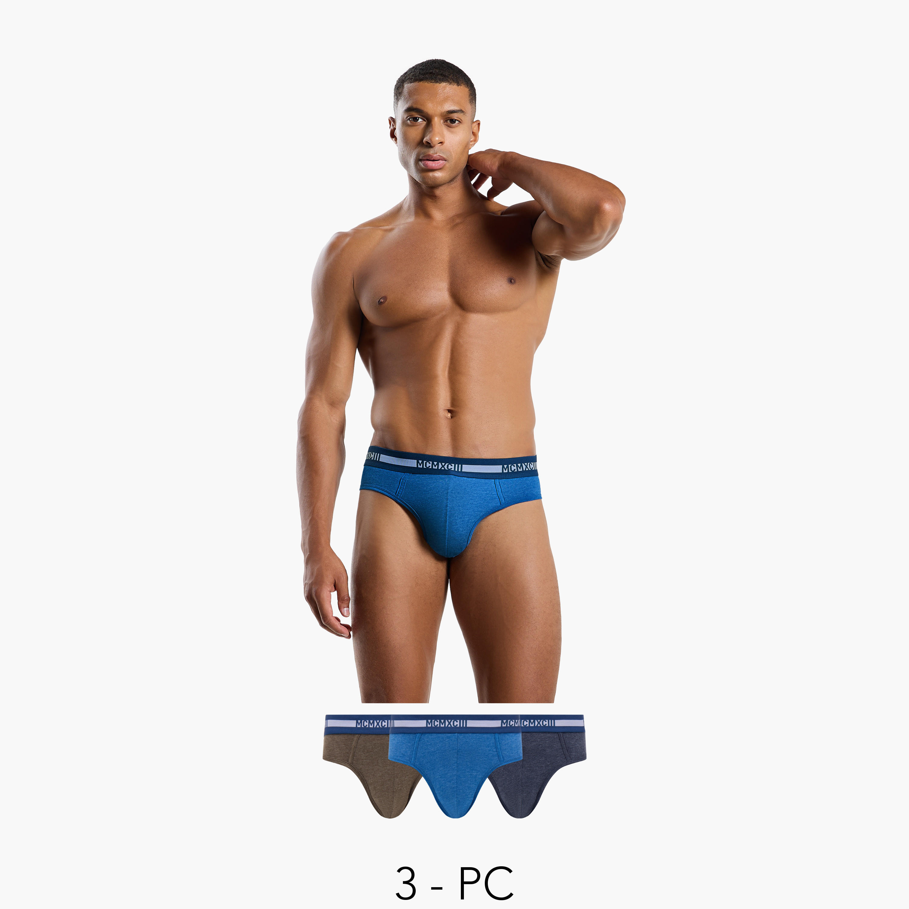 سروايل ترانك متنوعة - طقم من 3 قطع-men-clothing-innerwear-underwear-image-10