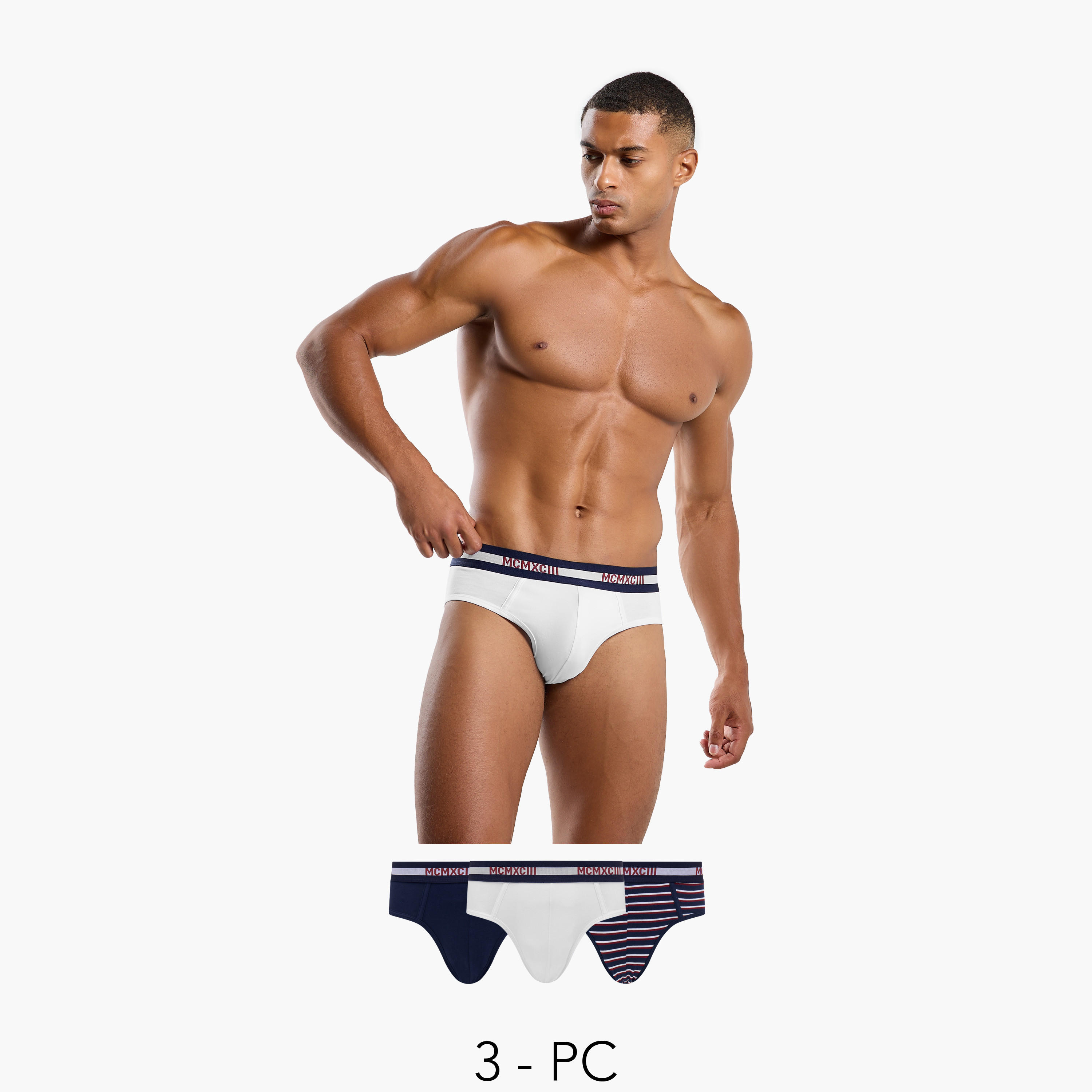سروايل ترانك متنوعة - طقم من 3 قطع-men-clothing-innerwear-underwear-image-10