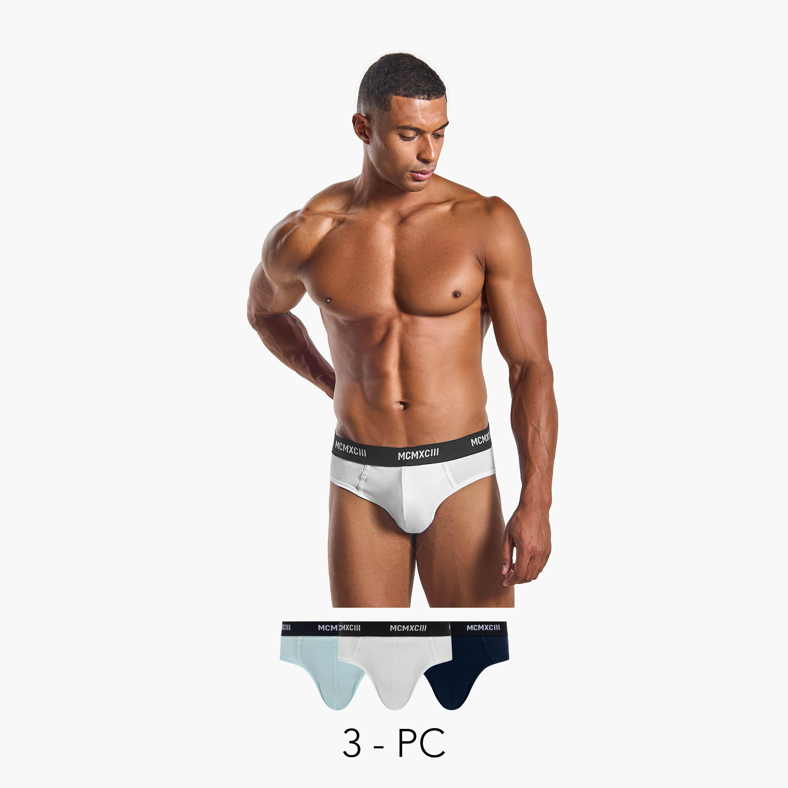طقم من 3 - سراويل بخصر مطاطي وطبعات-men-clothing-innerwear-underwear-image-1