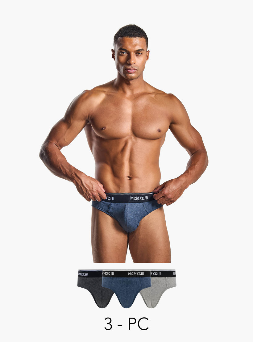 Set of 3 - Printed Waistband Briefs-men-clothing-innerwear-underwear-image-1