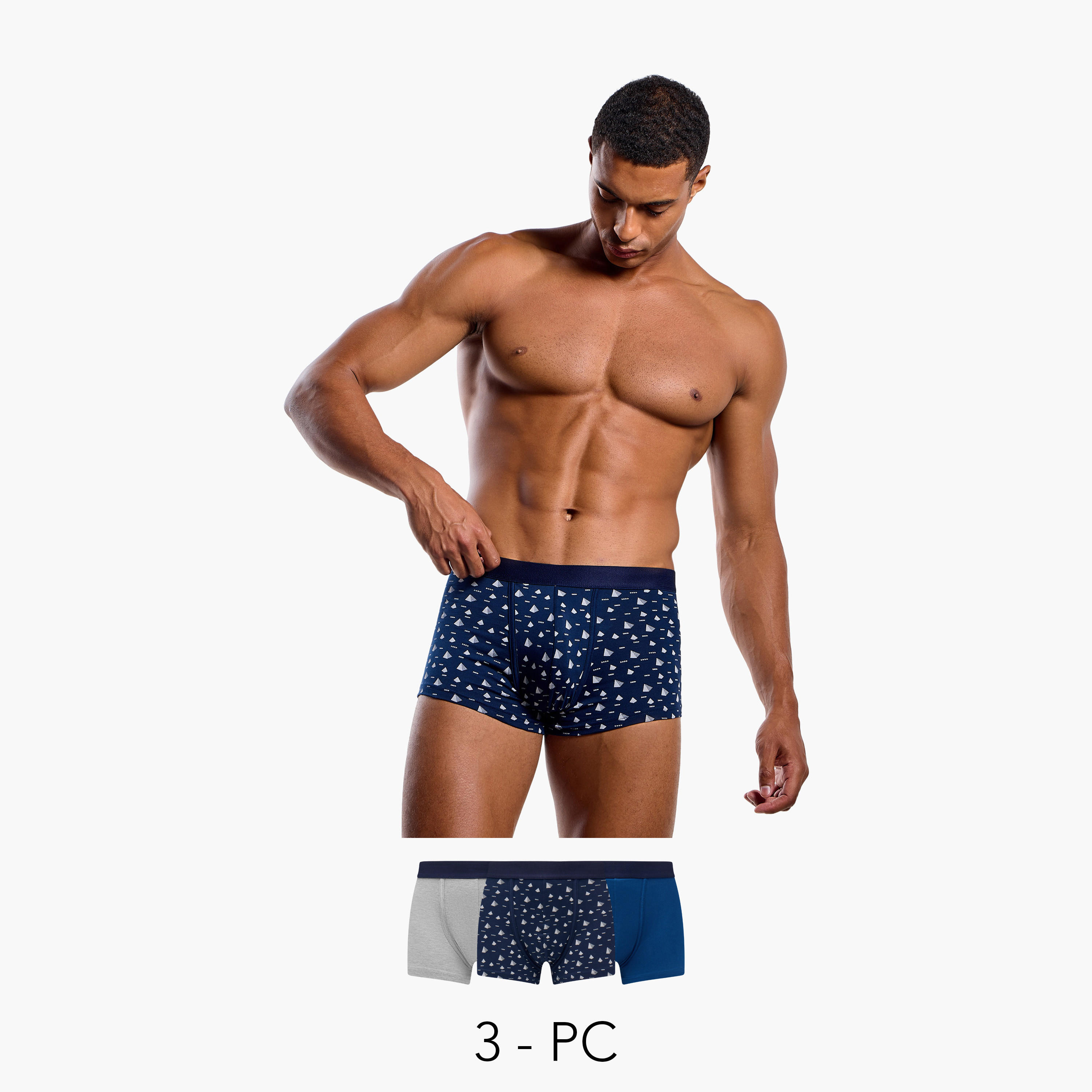 Set of 3 - Assorted Trunks-men-clothing-innerwear-underwear-image-1