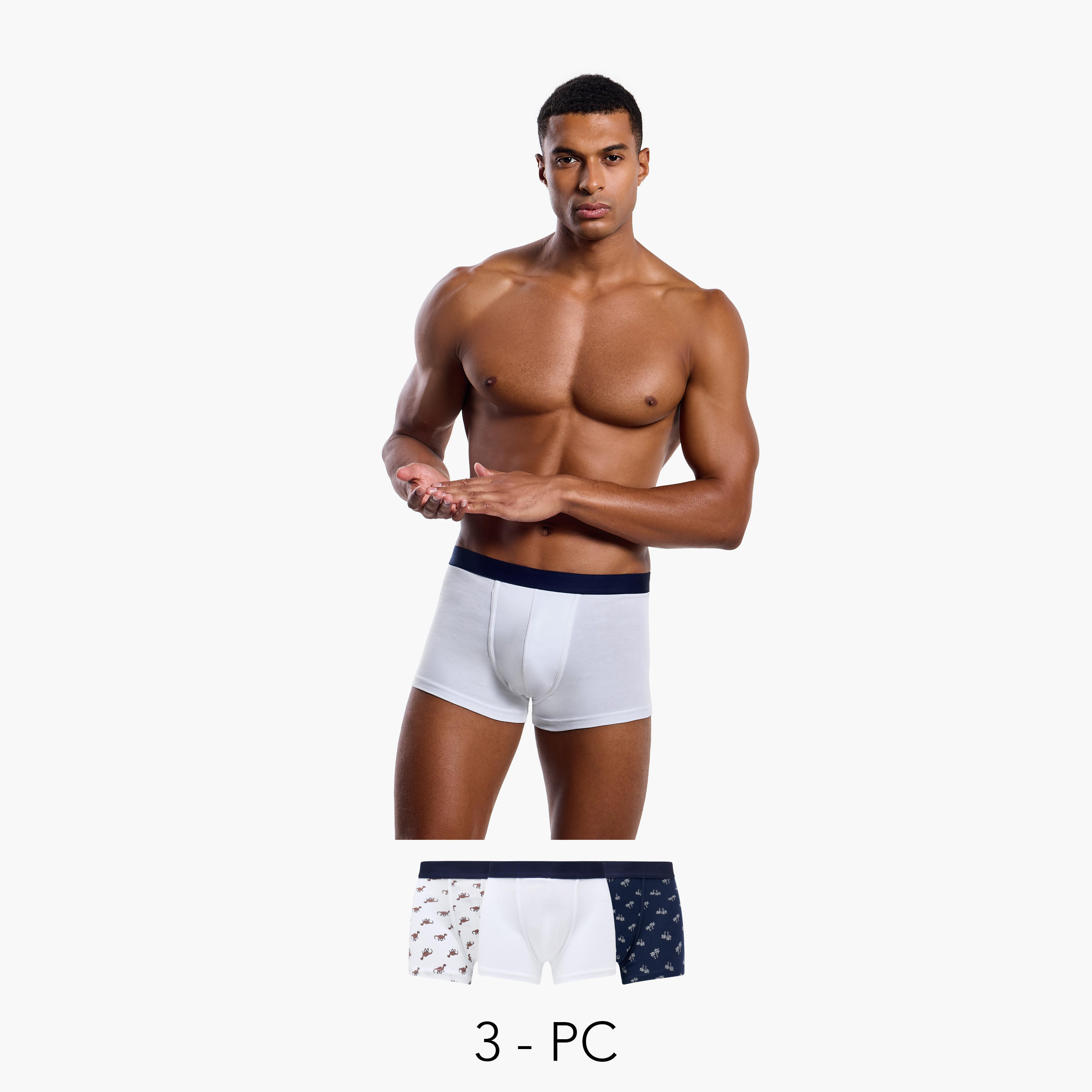 Set of 3 - Assorted Trunks-men-clothing-innerwear-underwear-image-1