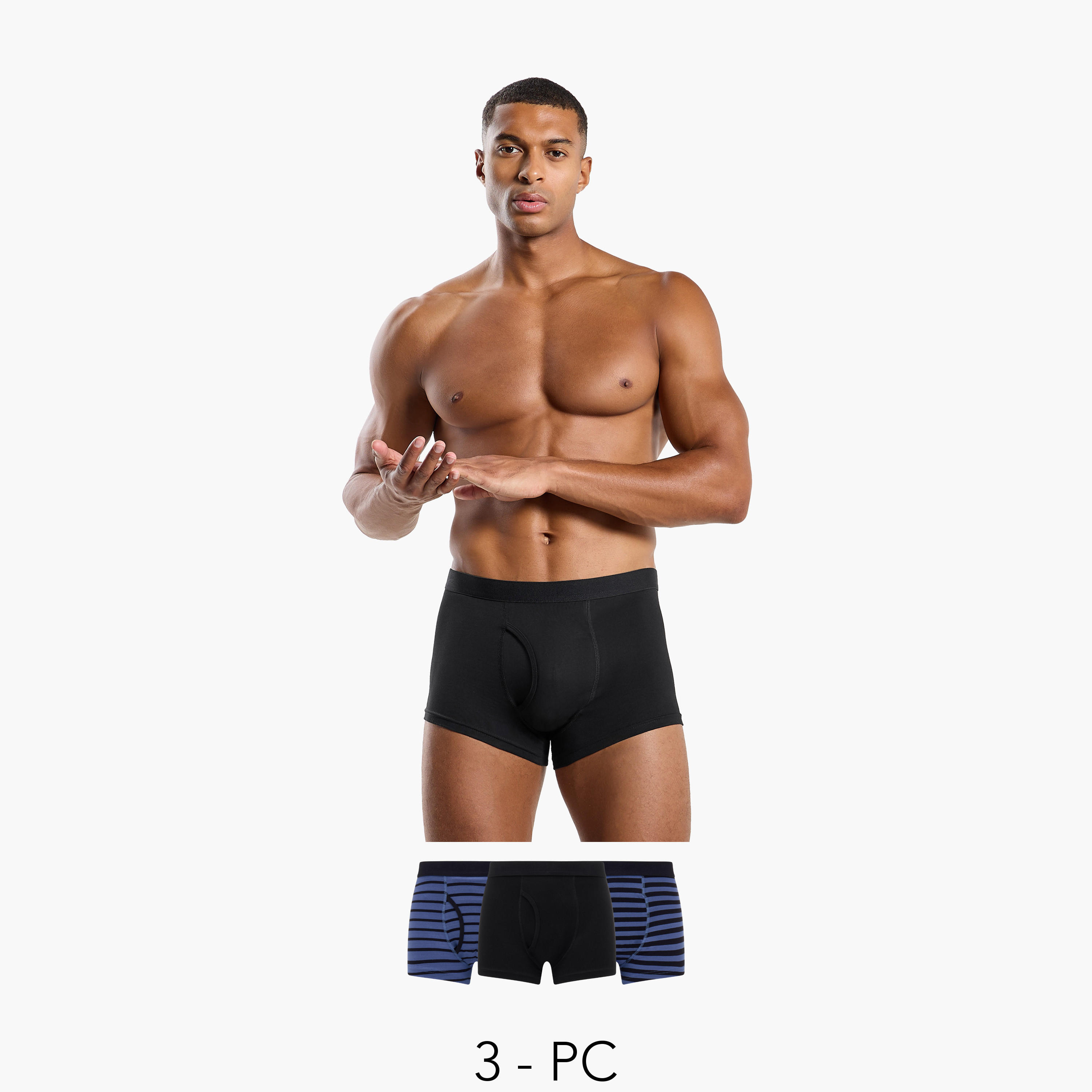 Set of 3 - Assorted Trunk Briefs-men-clothing-innerwear-underwear-image-1