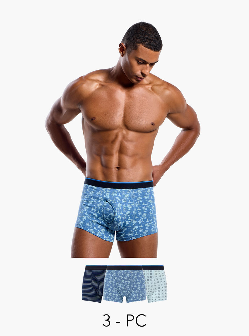 Set of 3 - Printed Trunks-men-clothing-innerwear-underwear-image-1