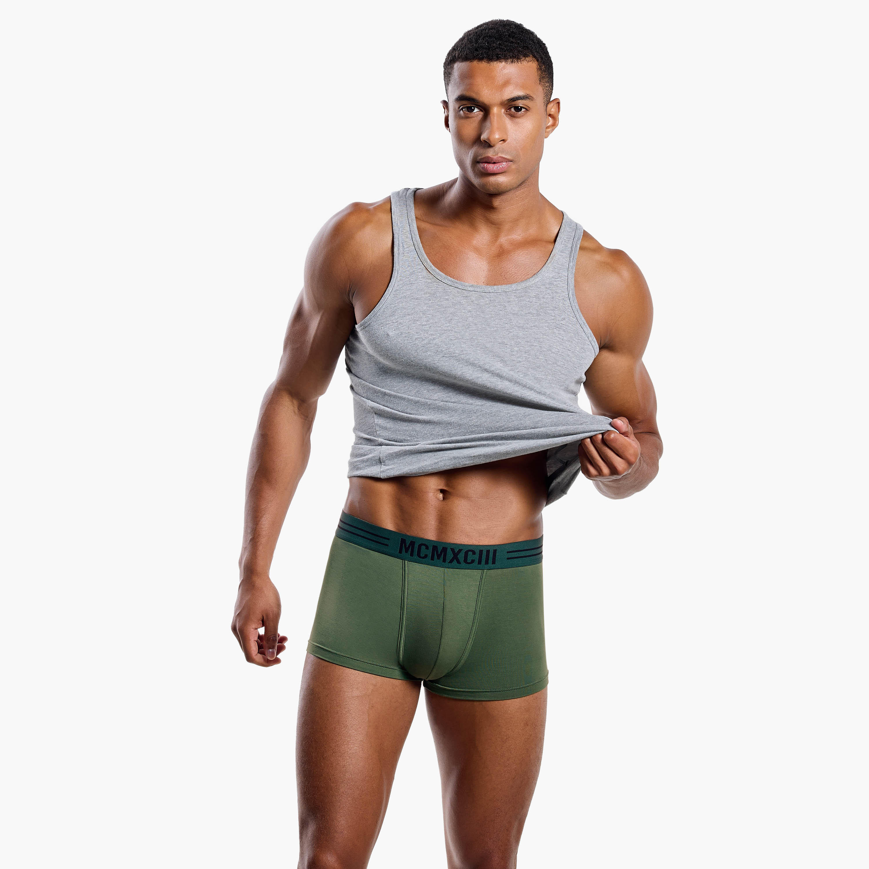 سراويل داخلية ترانك هيبستر من مزيج الرايون بطبعات للرجال - طقم من 3-men-clothing-innerwear-underwear-image-4