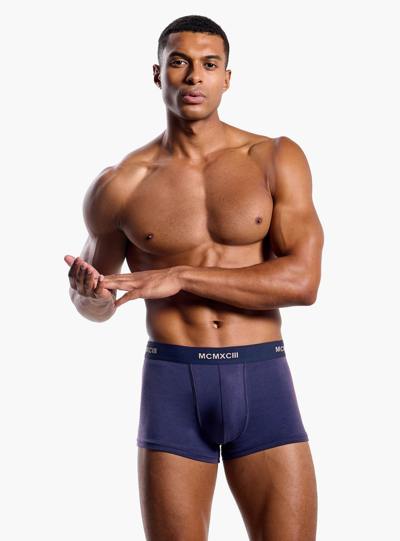 سراويل ترانك هيبستر داخلية بخصر مطاطي وطبعات للرجال - طقم من 3-men-clothing-innerwear-underwear-image-2
