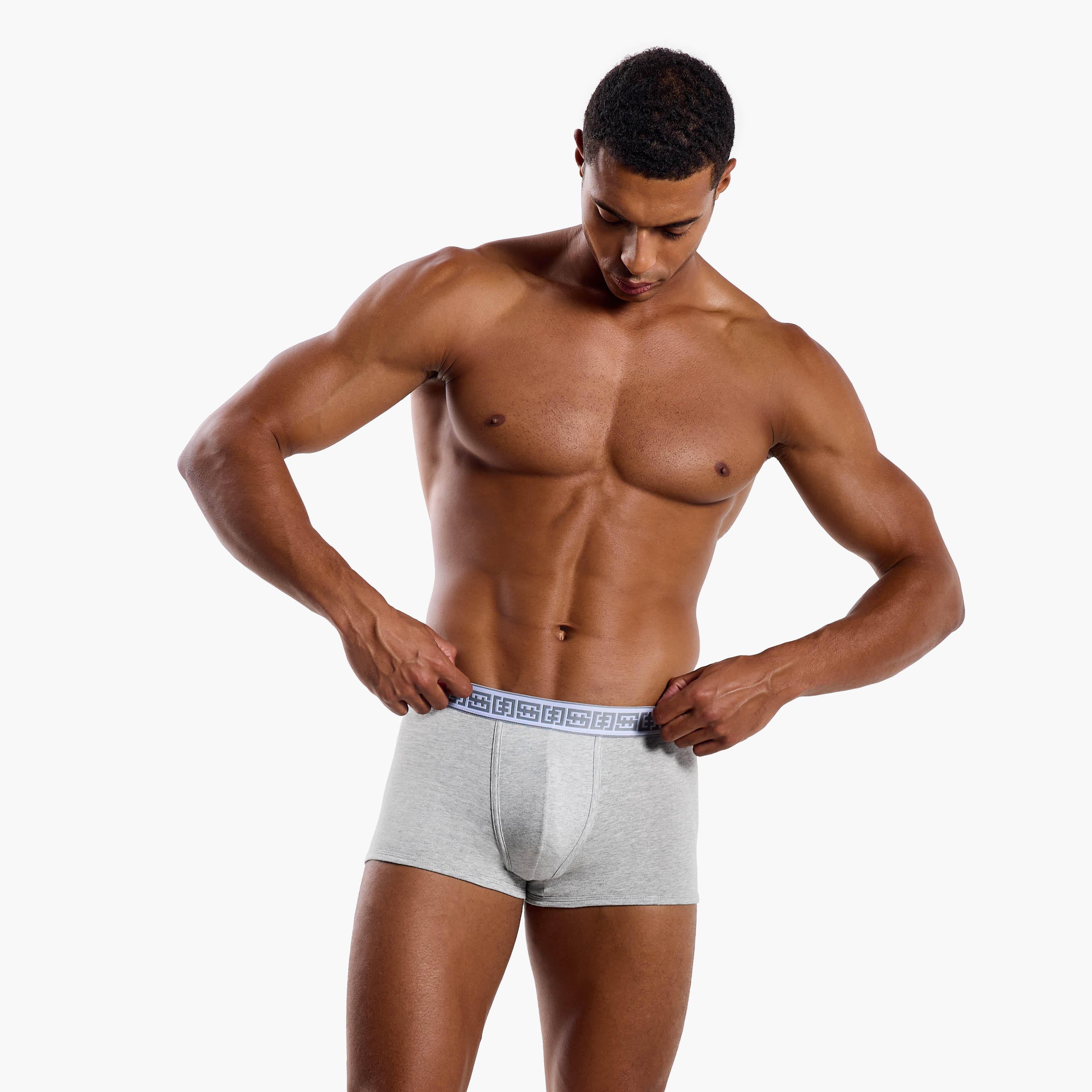سراويل ترانك هيبستر مزيج القطن بطبعات للرجال - طقم من 3-men-clothing-innerwear-underwear-image-8