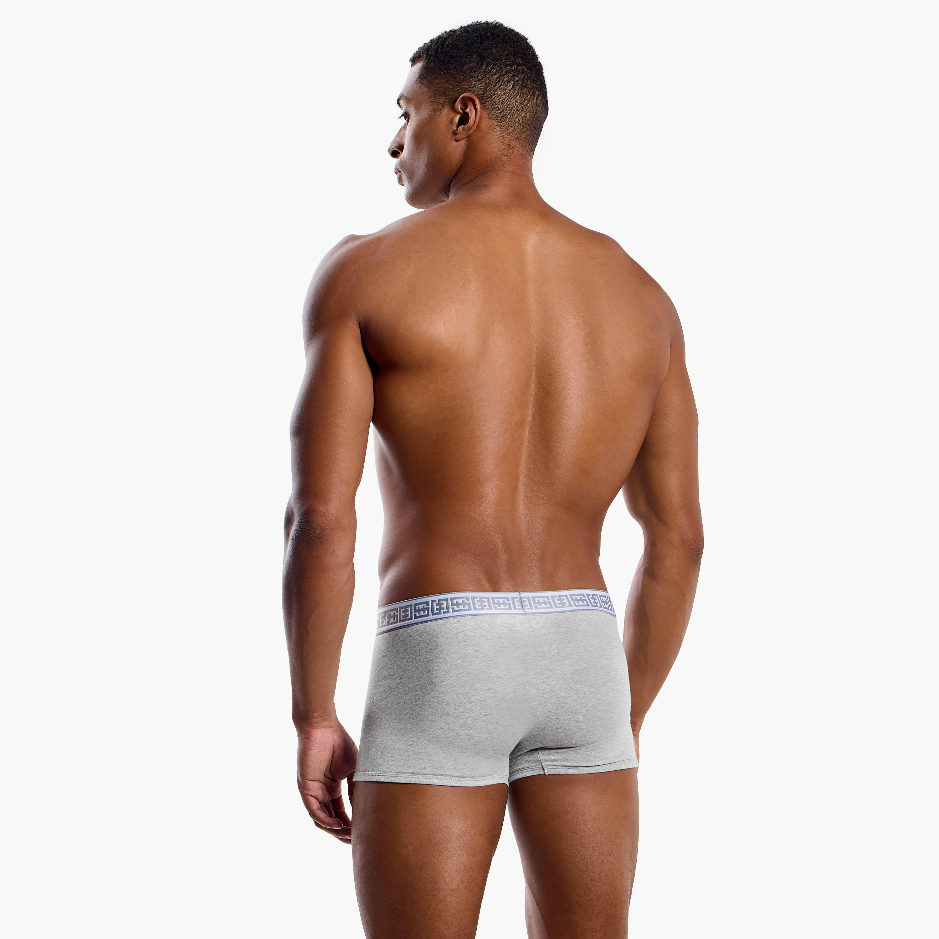 سراويل ترانك هيبستر مزيج القطن بطبعات للرجال - طقم من 3-men-clothing-innerwear-underwear-image-4
