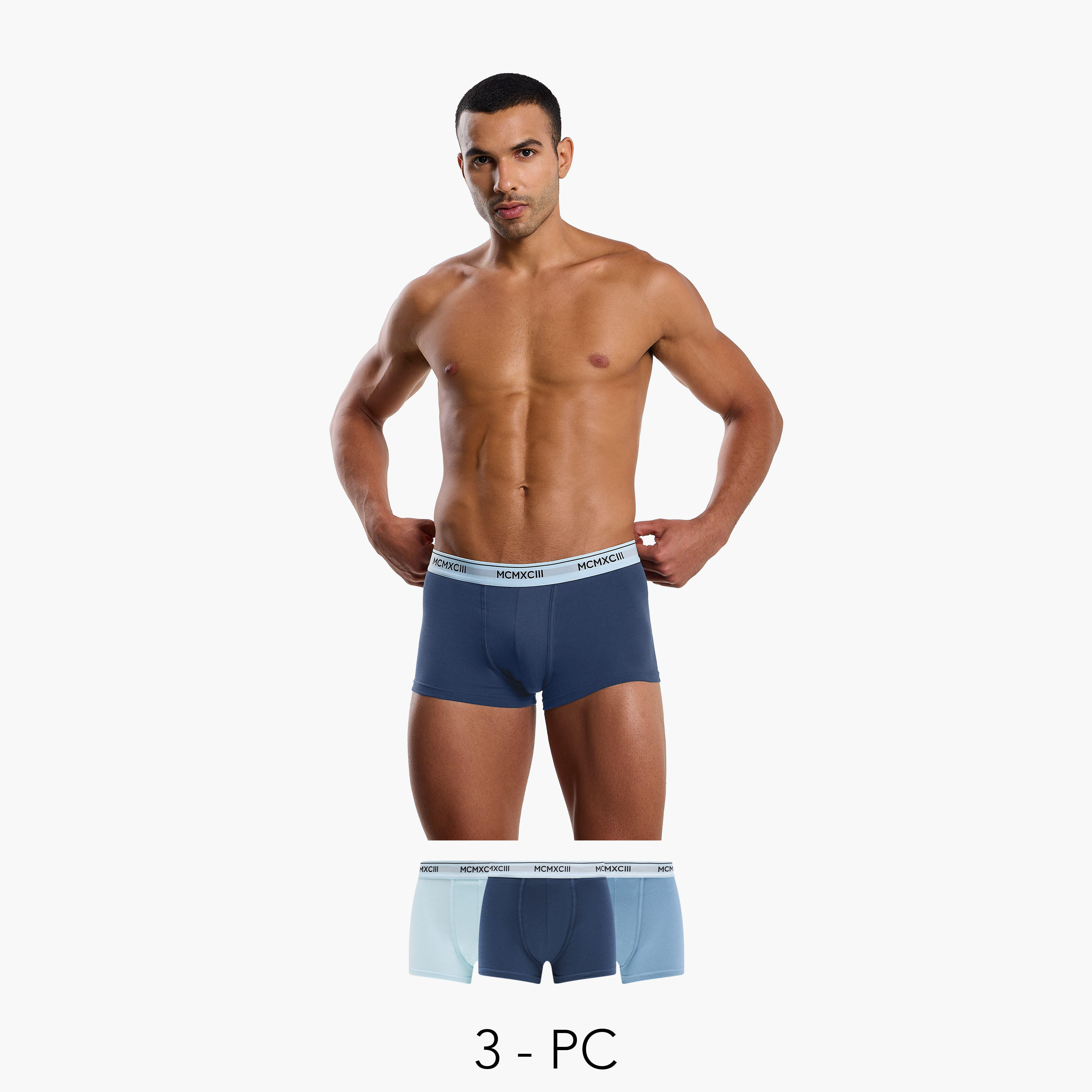 Men Printed Waistband Cotton Trunks - Pack of 3-men-clothing-innerwear-underwear-image-1