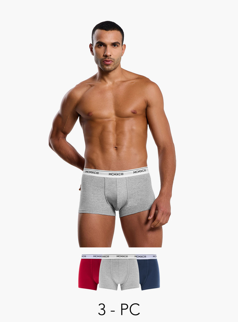 Men Printed Waistband Cotton Trunks - Pack of 3-men-clothing-innerwear-underwear-image-1