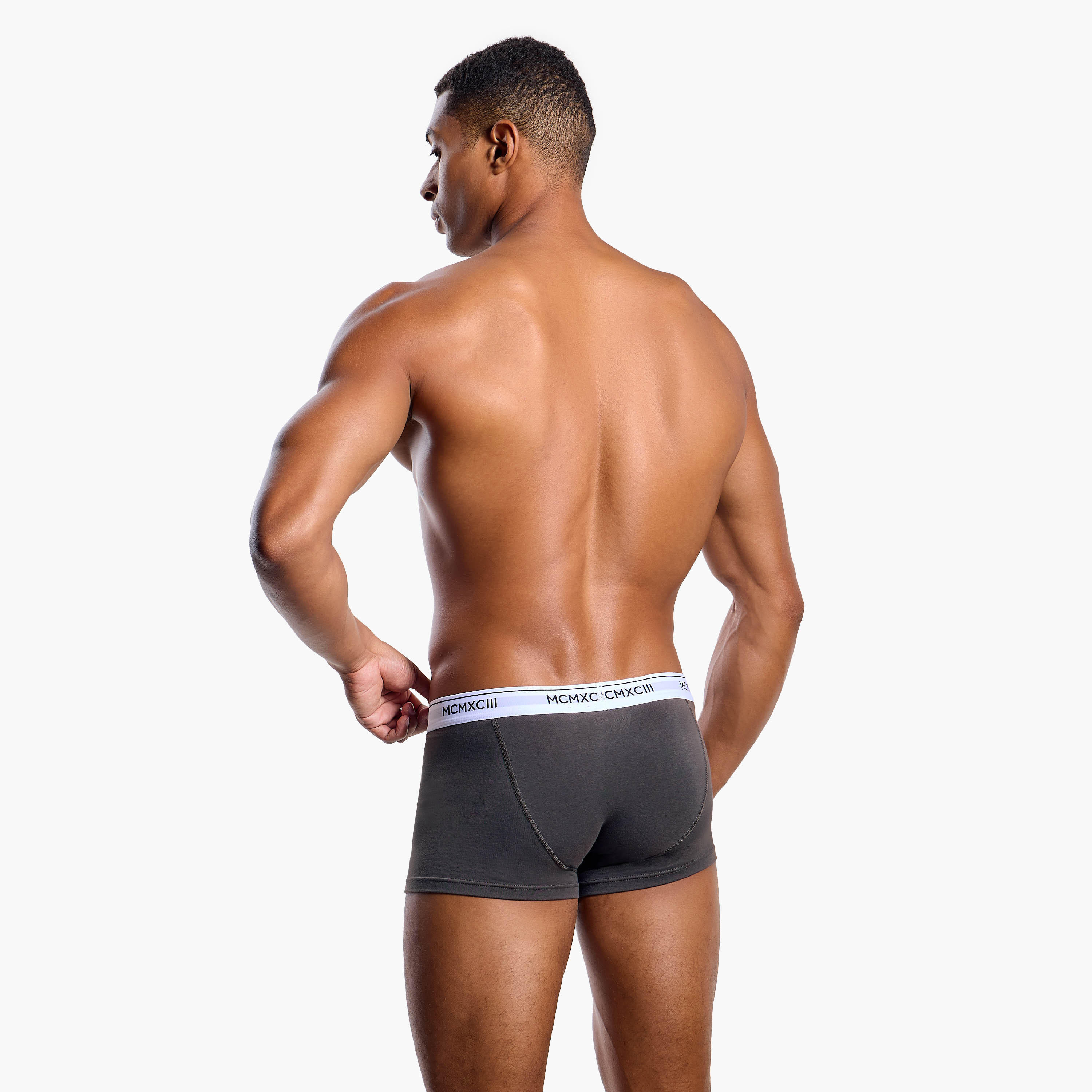 سراويل ترانك مزيج القطن بخصر بطبعات للرجال - طقم من 3-men-clothing-innerwear-underwear-image-4