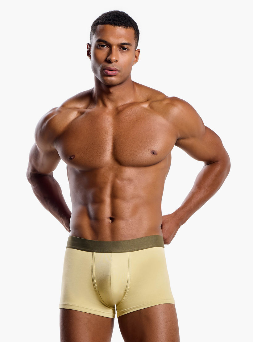 Men Cotton Blend Trunks - Pack of 3-men-clothing-innerwear-underwear-image-2
