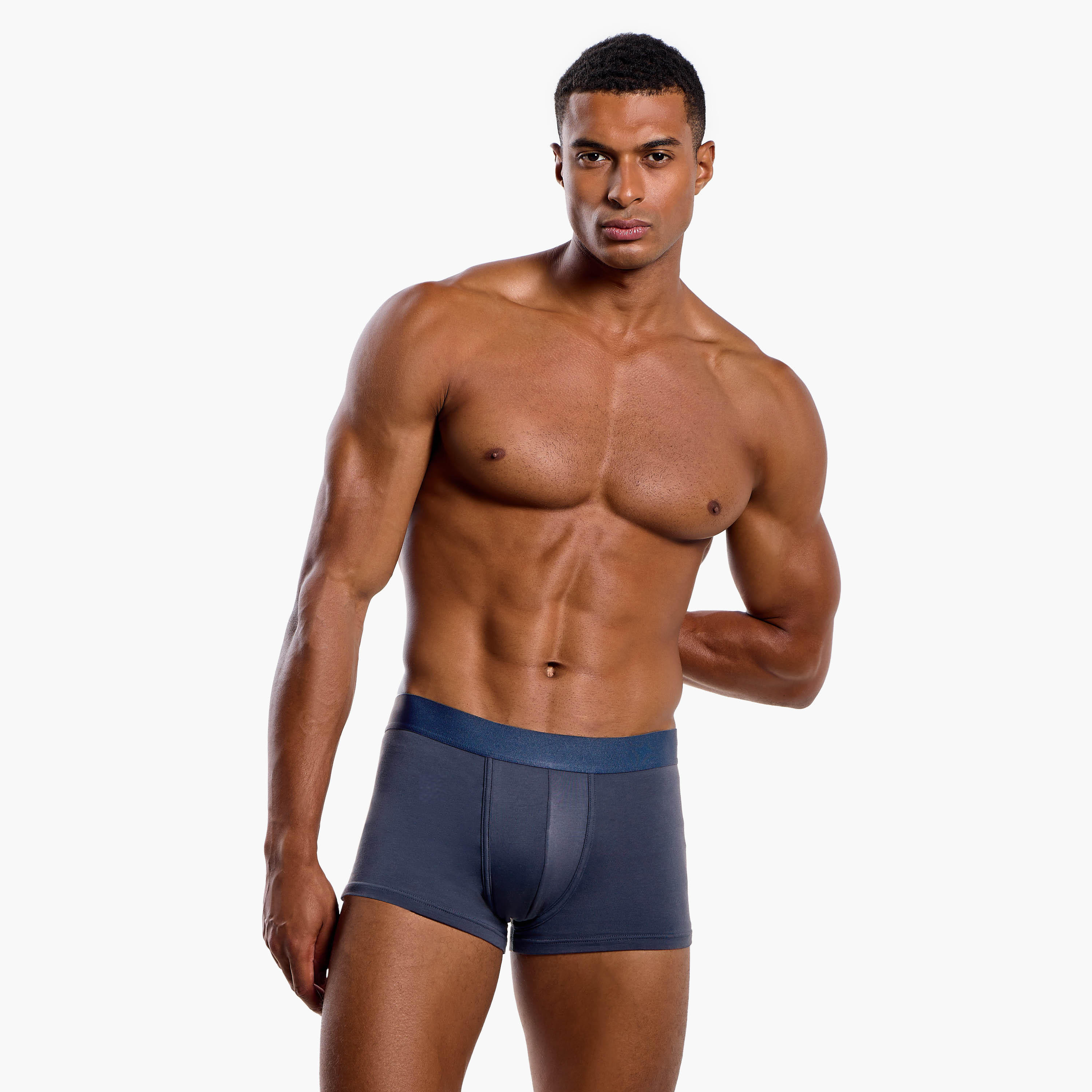 Men Cotton Blend Trunks - Pack of 3-men-clothing-innerwear-underwear-image-3