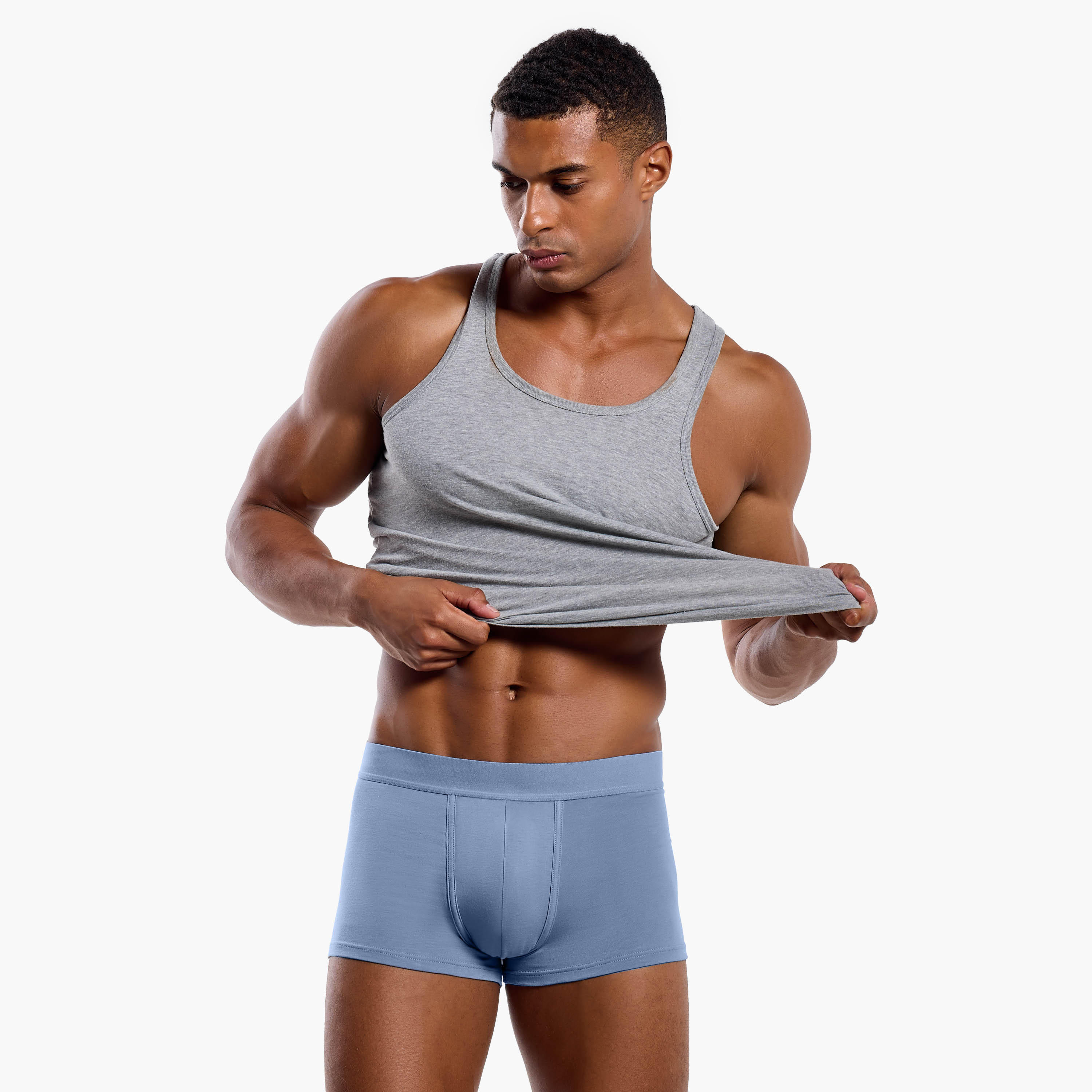 Men Cotton Blend Trunks - Pack of 3-men-clothing-innerwear-underwear-image-5