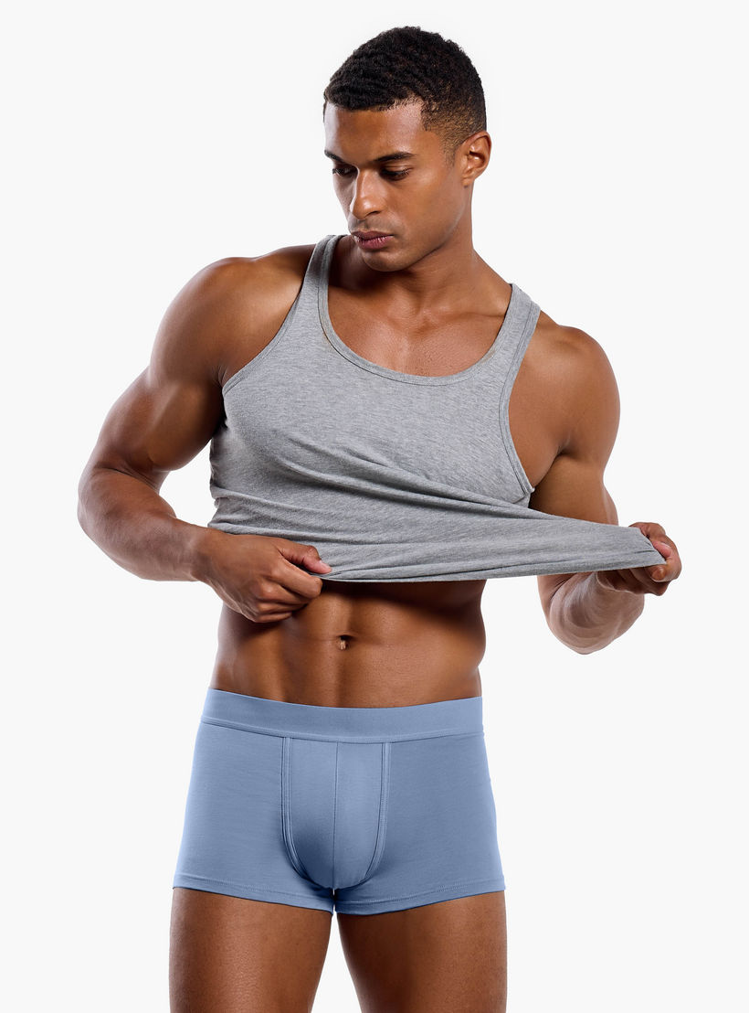Men Cotton Blend Trunks - Pack of 3-men-clothing-innerwear-underwear-image-5