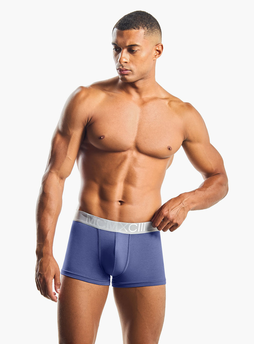 سراويل ترانك من مزيج القطن بخصر مطاطي وطبعات للرجال - طقم من 3-men-clothing-innerwear-underwear-image-3