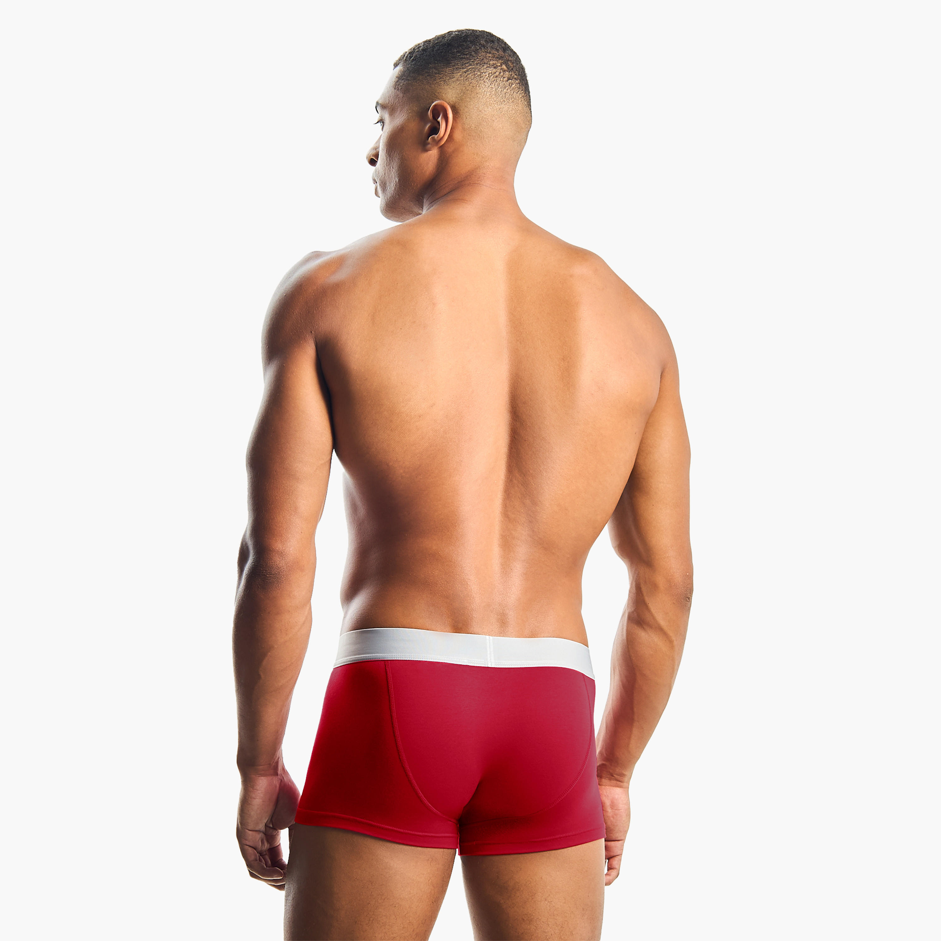 سراويل ترانك من مزيج القطن بخصر مطاطي وطبعات للرجال - طقم من 3-men-clothing-innerwear-underwear-image-4
