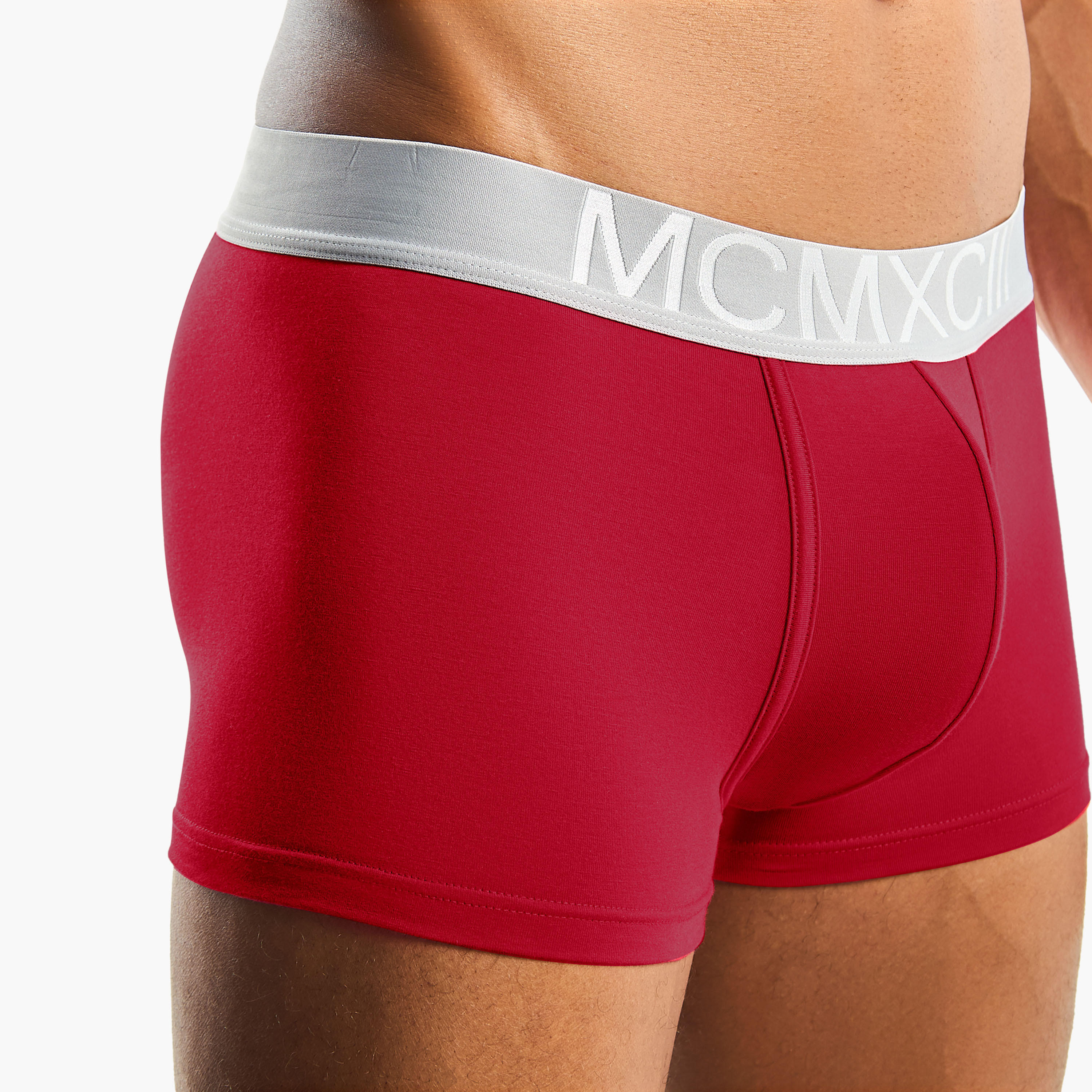سراويل ترانك من مزيج القطن بخصر مطاطي وطبعات للرجال - طقم من 3-men-clothing-innerwear-underwear-image-6