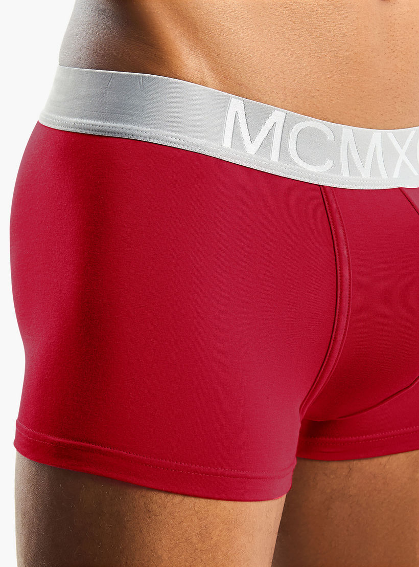 سراويل ترانك من مزيج القطن بخصر مطاطي وطبعات للرجال - طقم من 3-men-clothing-innerwear-underwear-image-6