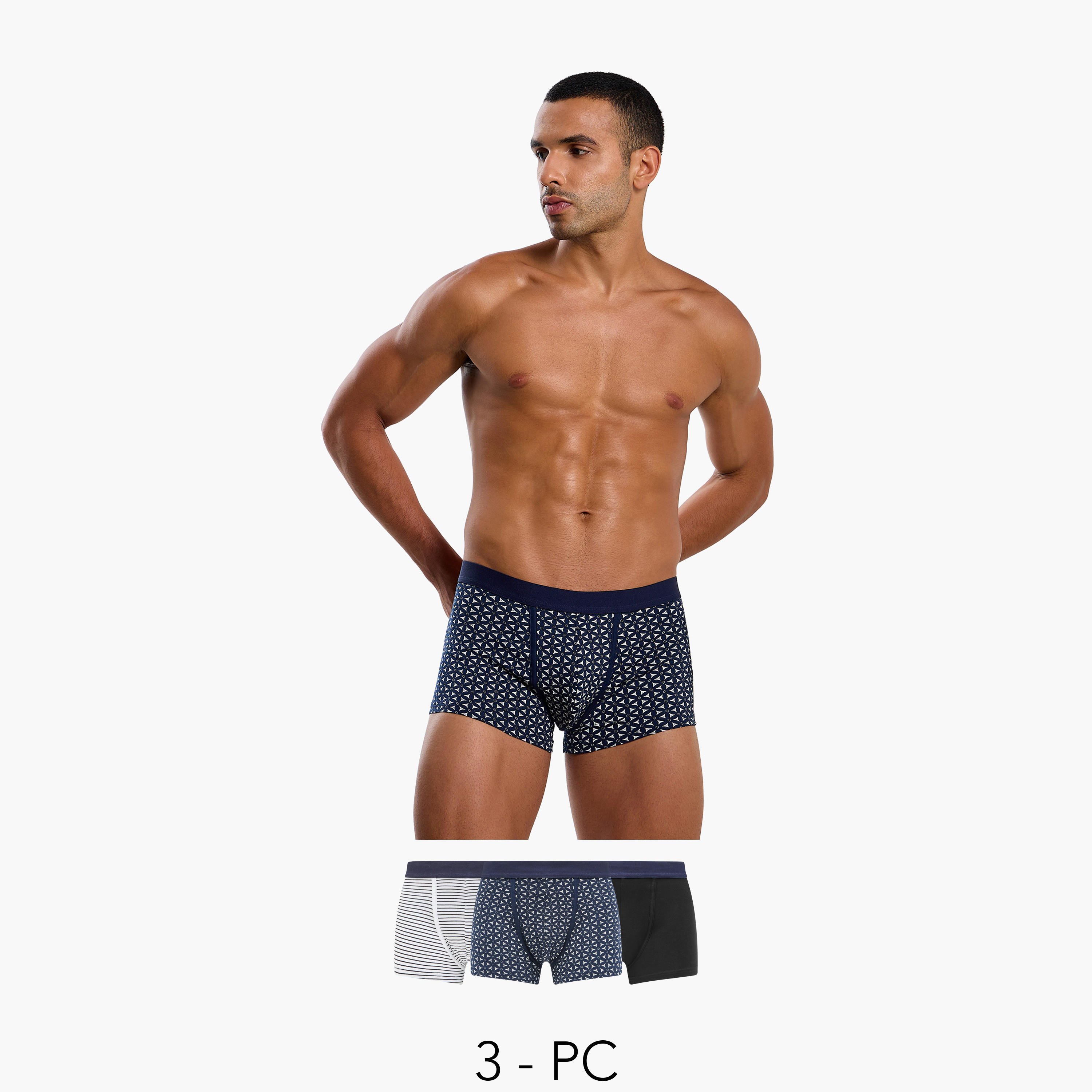 سراويل ترانك داخلية متنوعة للرجال - طقم من 3-men-clothing-innerwear-underwear-image-10