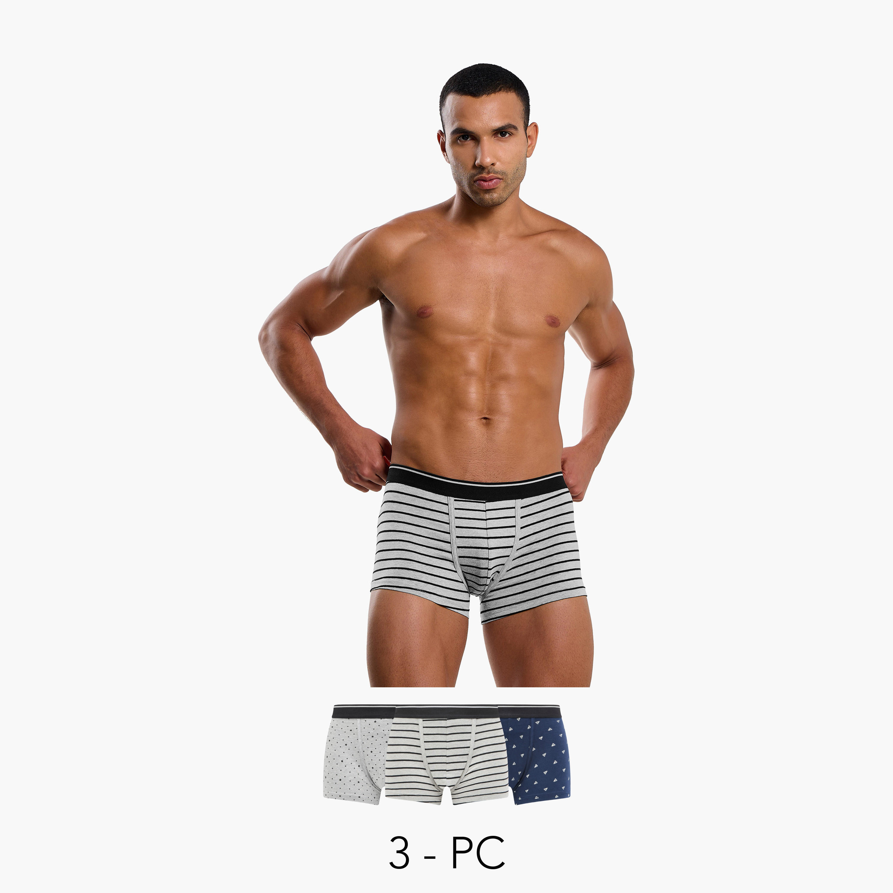 بوكسر رجالي بطبعات - طقم من 3 قطع-men-clothing-innerwear-underwear-image-10