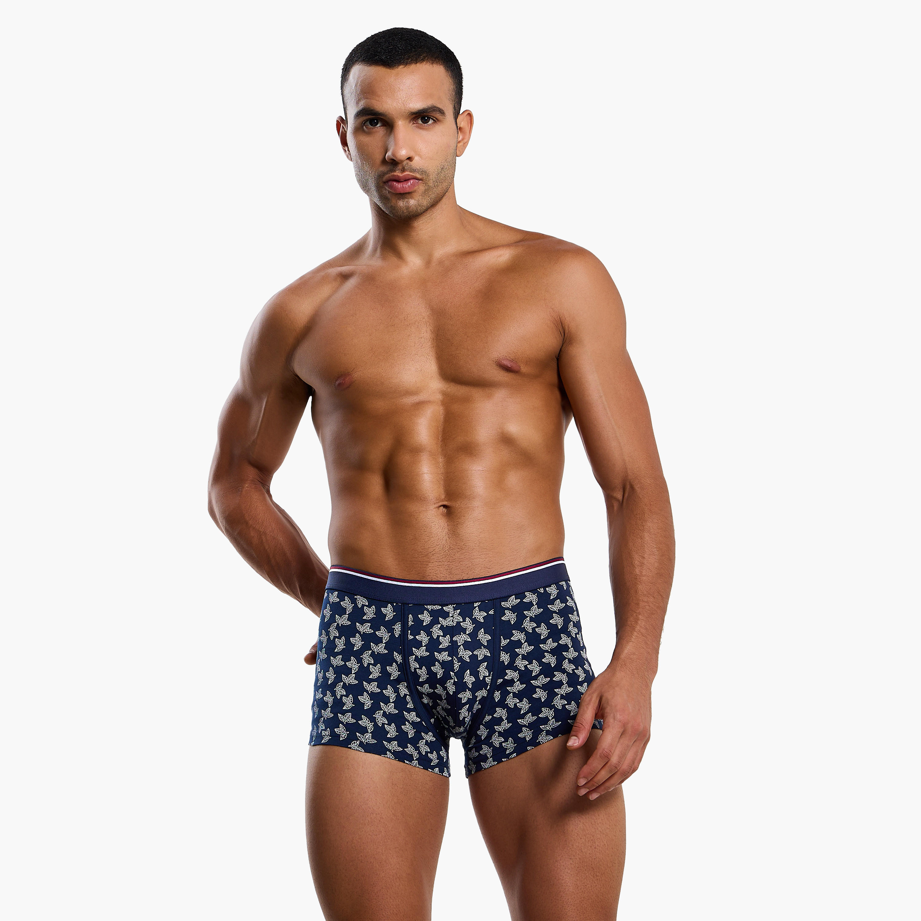 سروال داخلي هيبستر بمزيج القطن وبطبعات متنوعة للرجال - طقم من 3 قطع-men-clothing-innerwear-underwear-image-3