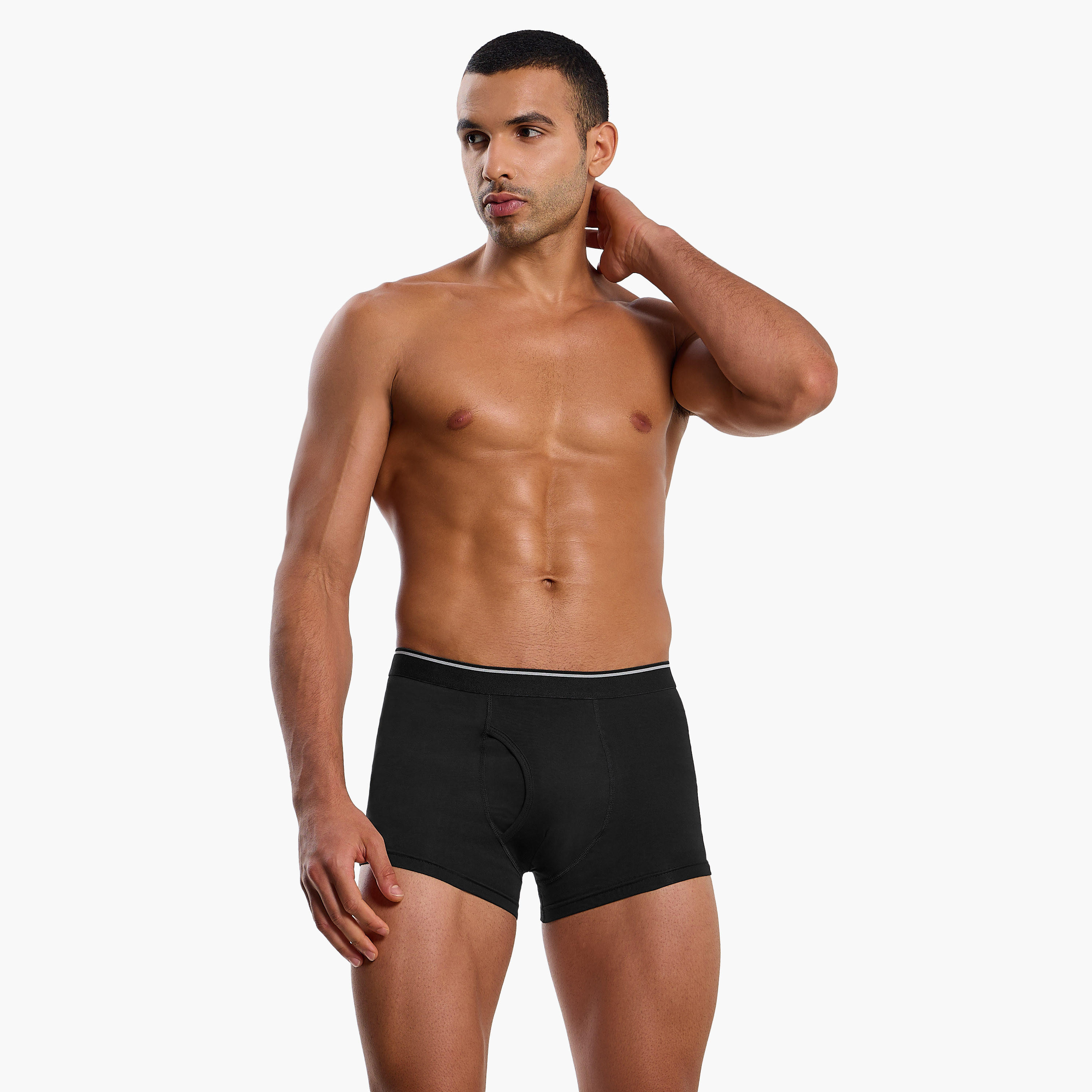 Men Assorted Prints Cotton Blend Trunks - Pack of 3-men-clothing-innerwear-underwear-image-3