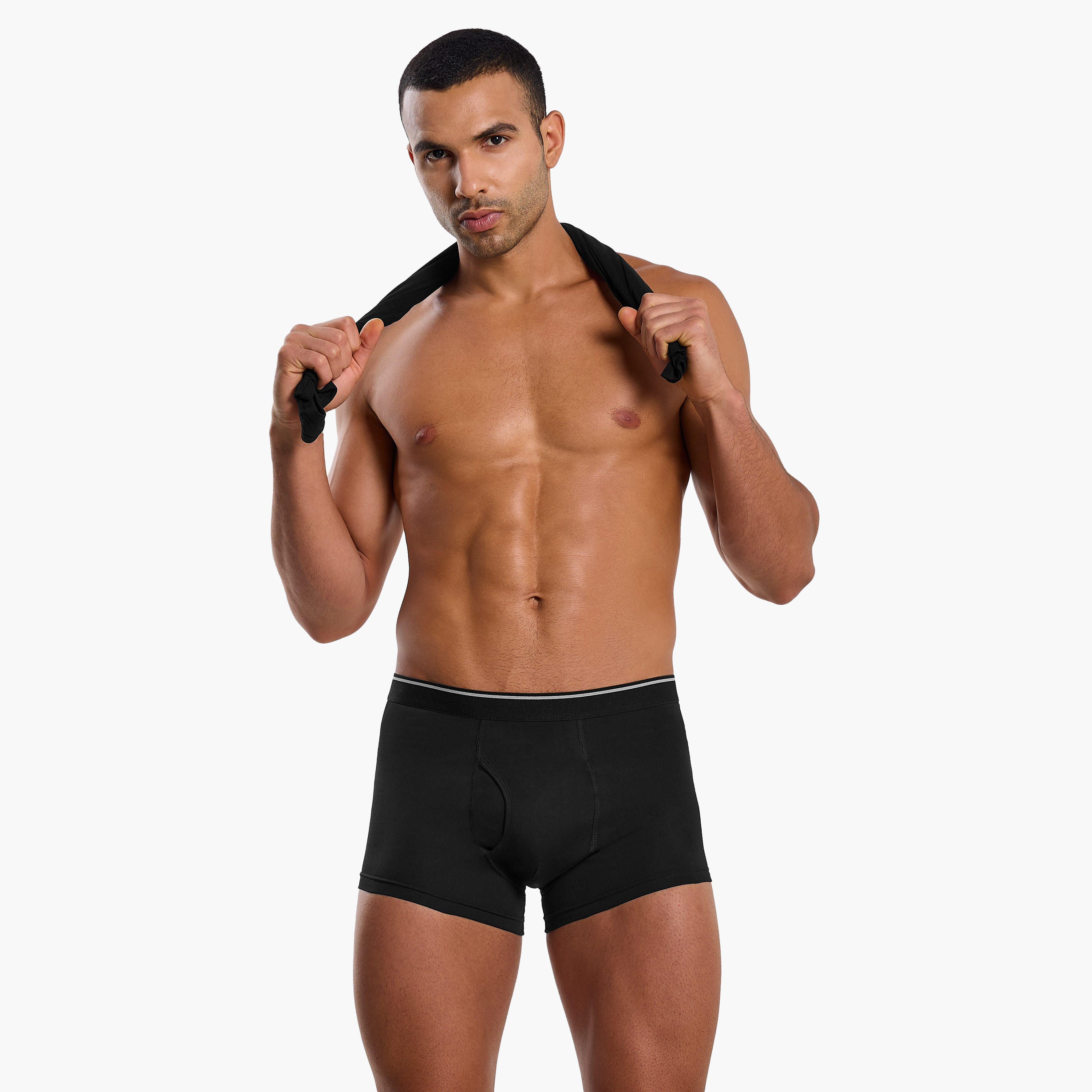 Men Assorted Prints Cotton Blend Trunks - Pack of 3-men-clothing-innerwear-underwear-image-5
