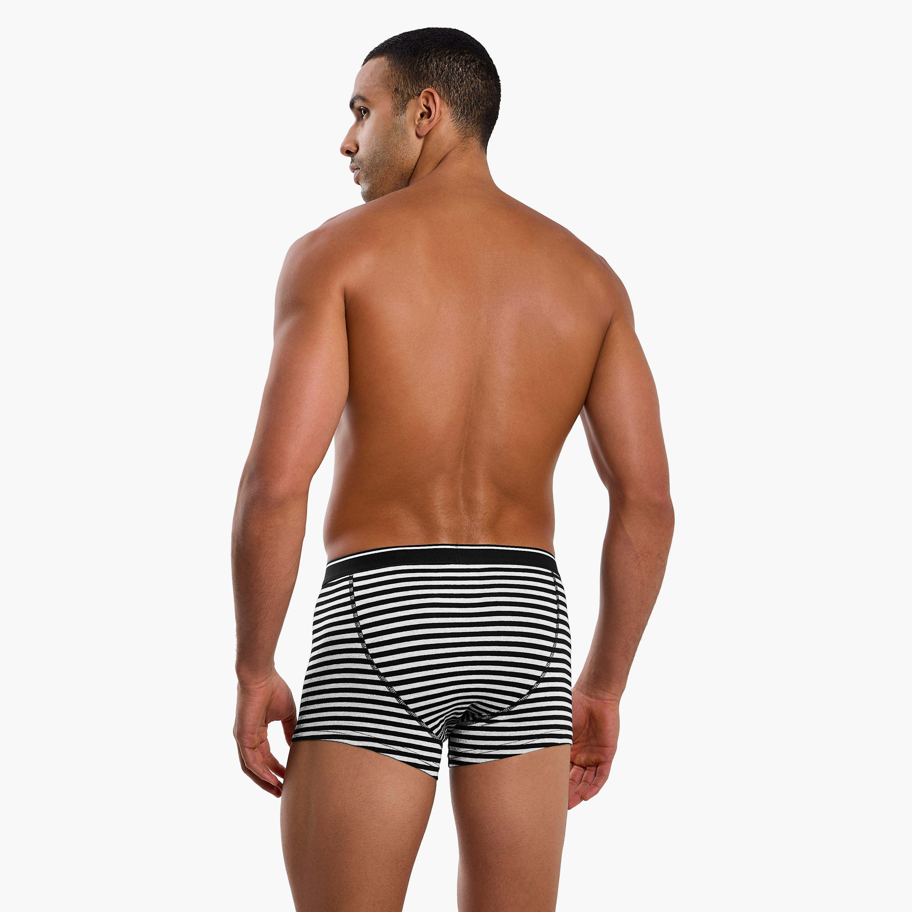 Men Assorted Prints Cotton Blend Trunks - Pack of 3-men-clothing-innerwear-underwear-image-4
