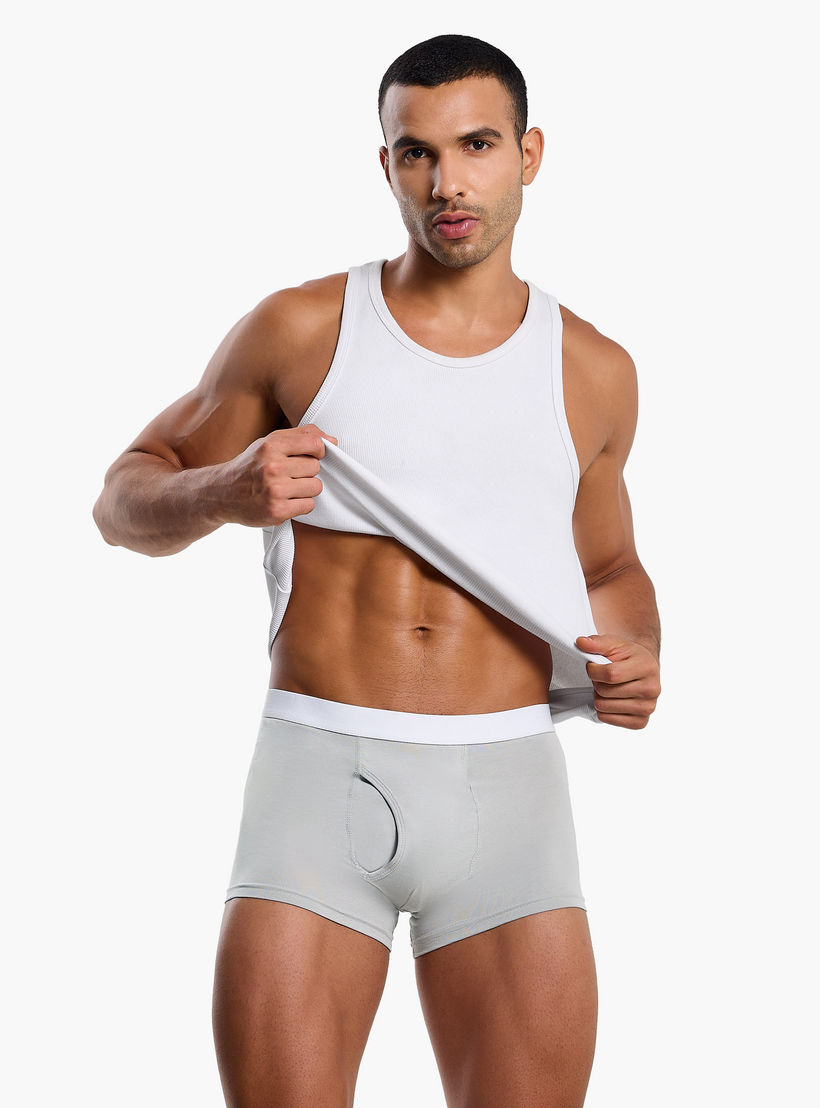 بوكسرات مزيج قطن بخصر متباين للرجال - طقم 3 قطع-men-clothing-innerwear-underwear-image-5