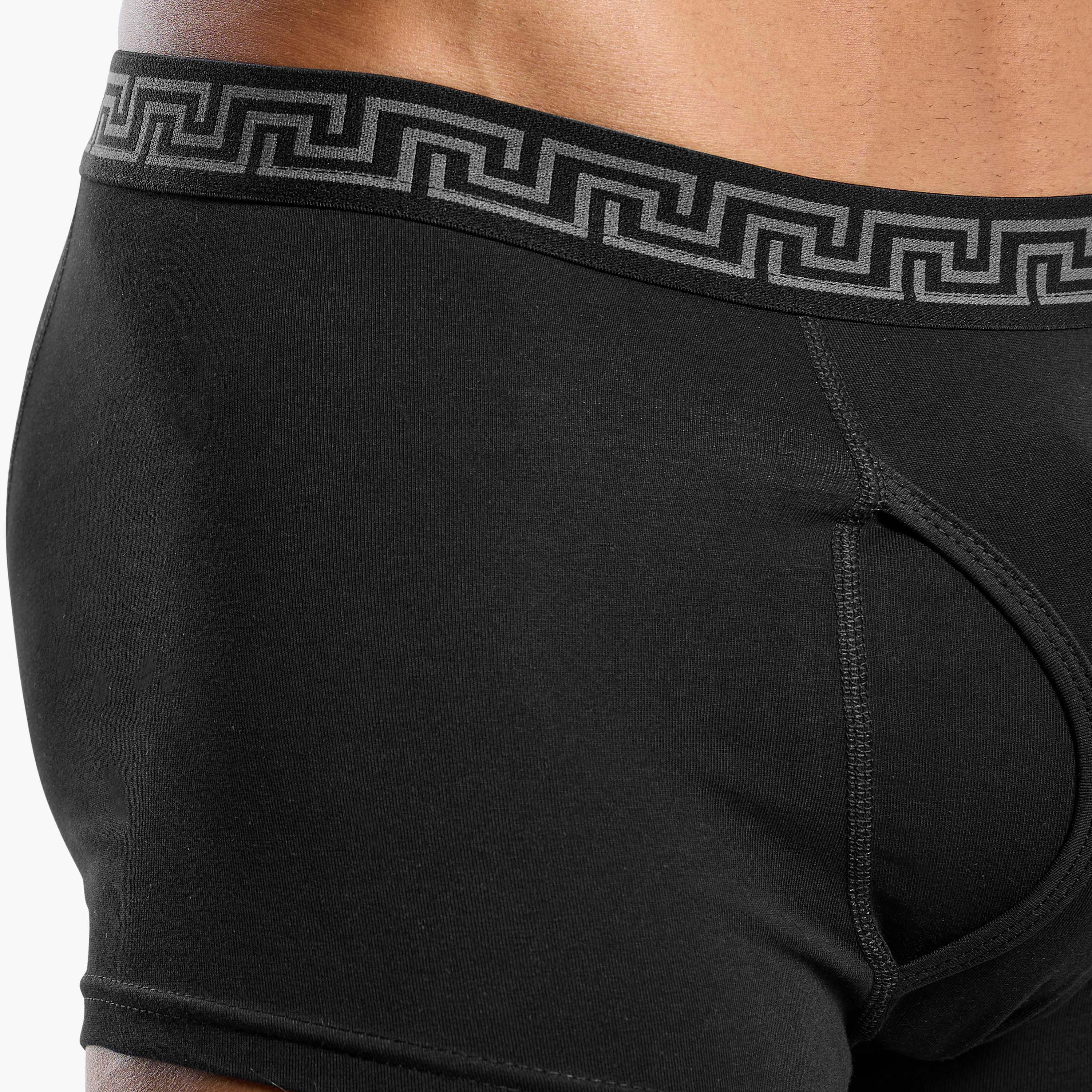 Men Geometric Print Cotton Trunks - Pack of 3-men-clothing-innerwear-underwear-image-6
