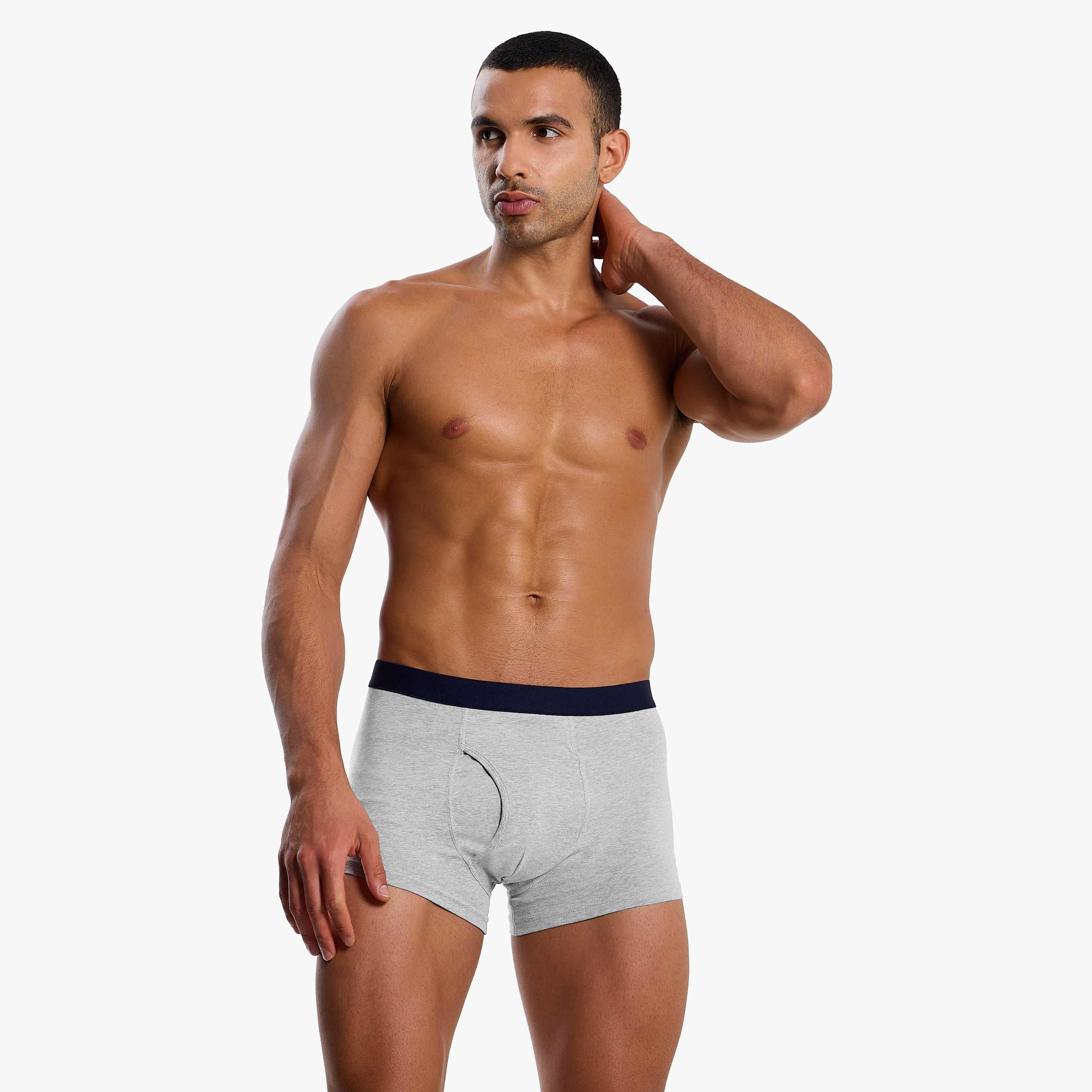 Men Assorted Prints Cotton Blend Trunks - Pack of 3-men-clothing-innerwear-underwear-image-2