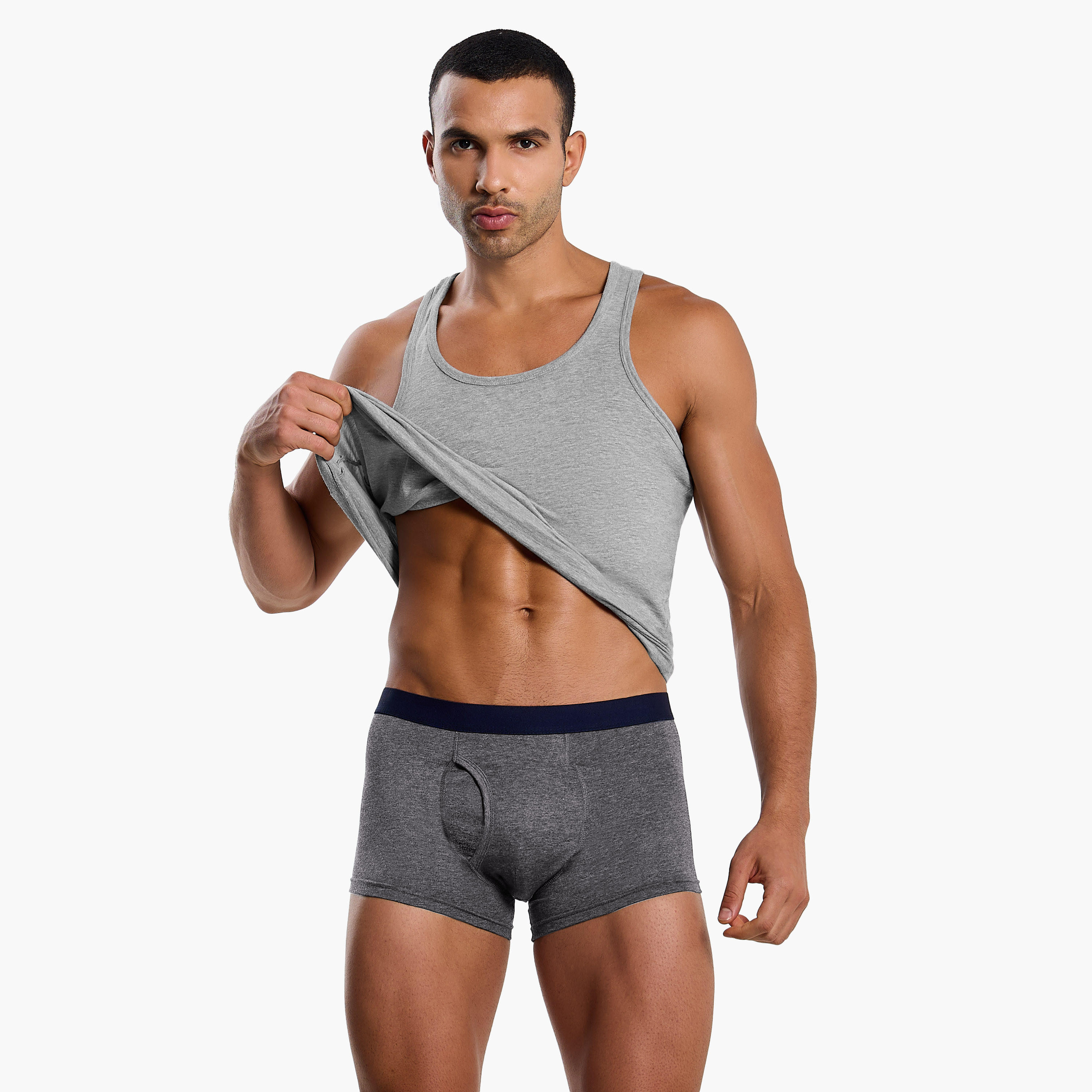 بوكسرات بمزيج قطن وبطبعات متنوعة للرجال - طقم 3 قطع-men-clothing-innerwear-underwear-image-5