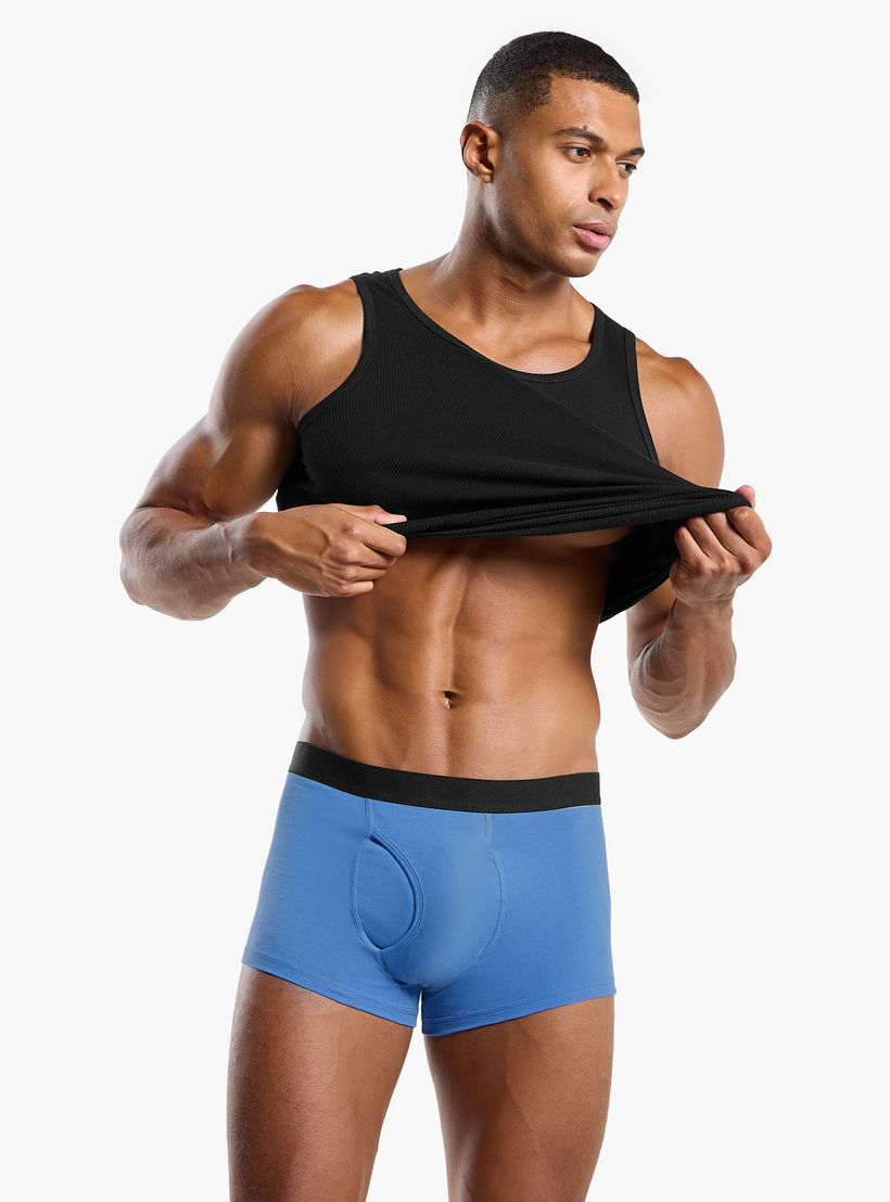 شورتات ترانك قطن للرجال - طقم من 3 قطع-men-clothing-innerwear-underwear-image-5