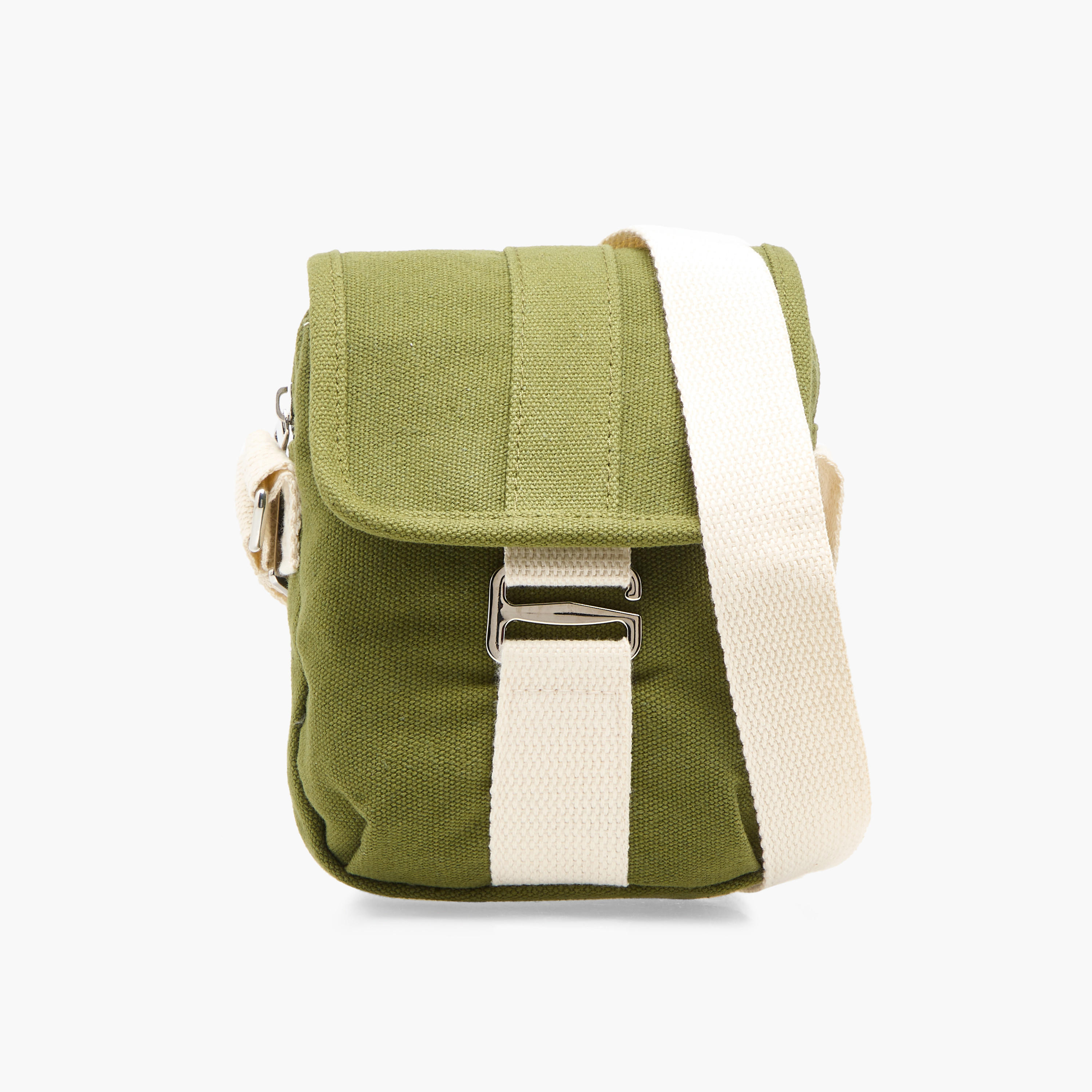 Textured Sling Bag with Adjustable Strap-men-bags-image-1