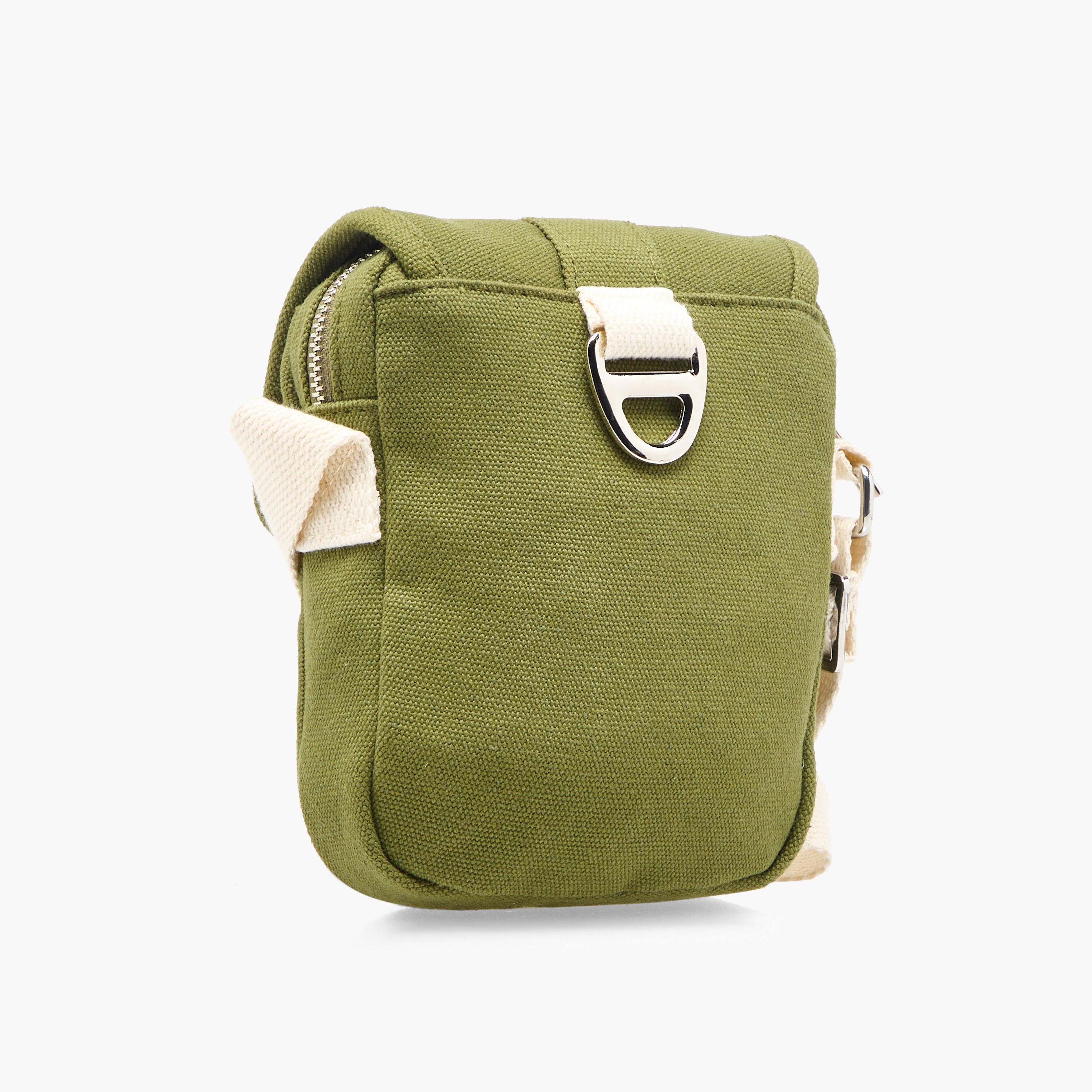 Textured Sling Bag with Adjustable Strap-men-bags-image-4