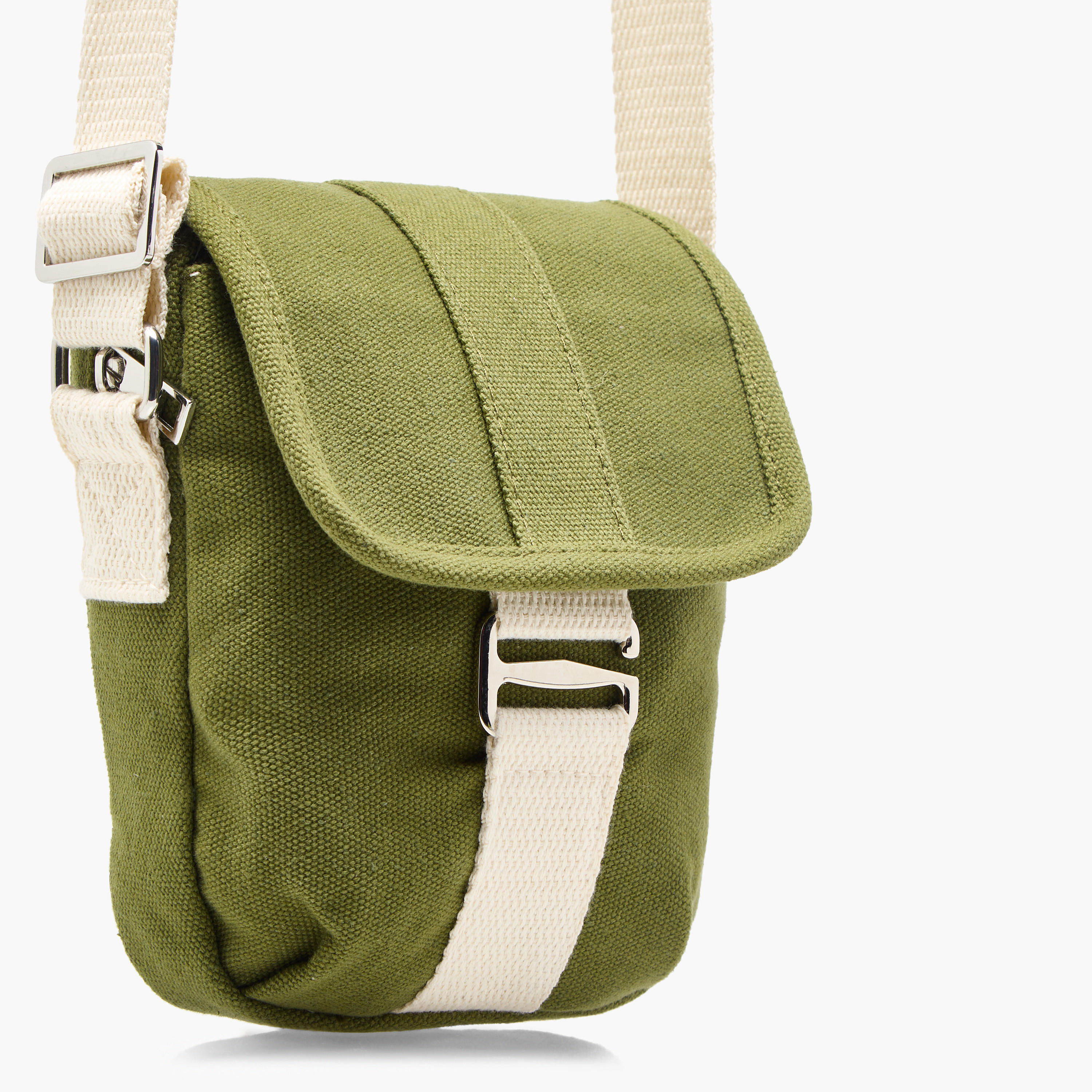 Textured Sling Bag with Adjustable Strap-men-bags-image-5
