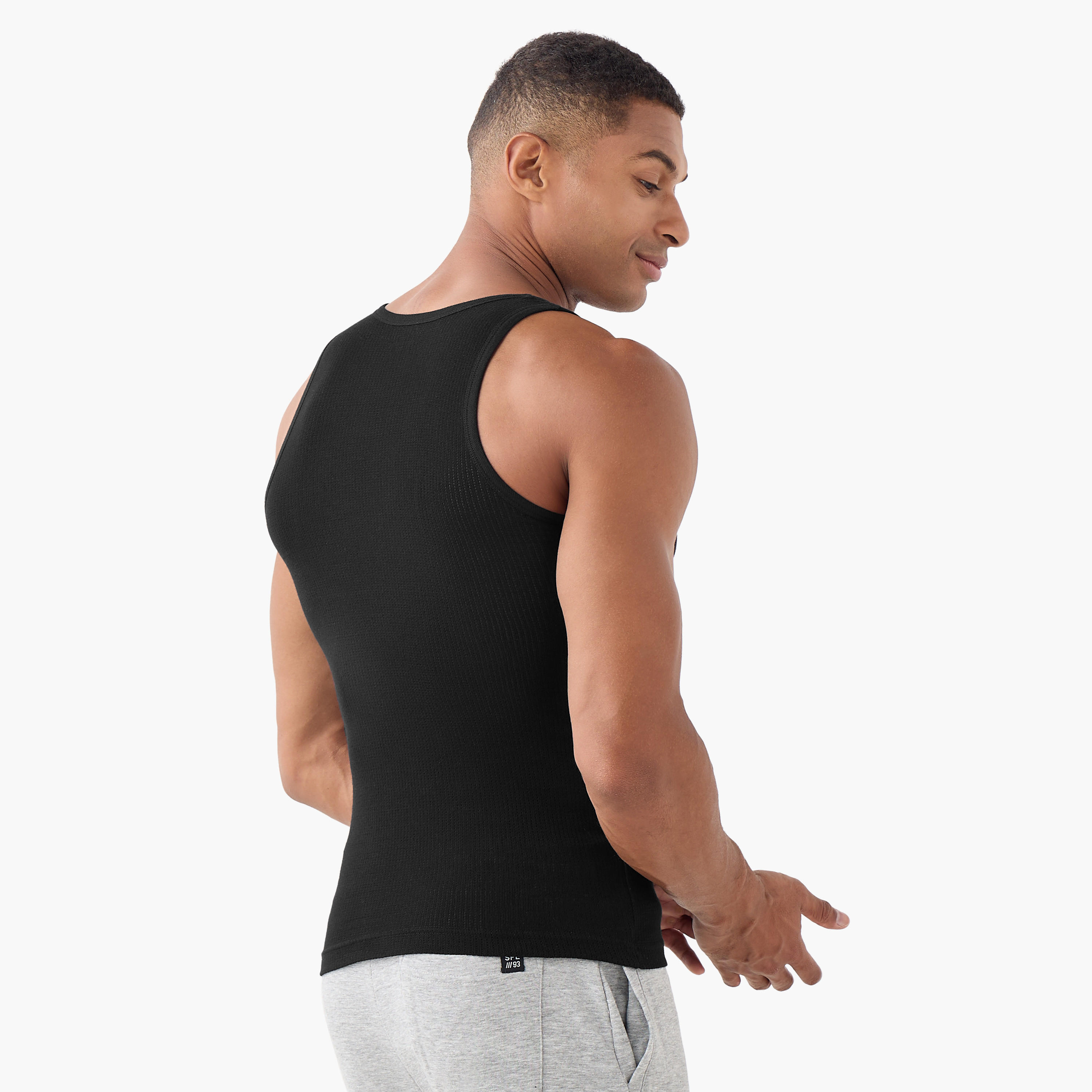 Set of 3 - Waffle Textured Vest-men-clothing-innerwear-vests-image-4