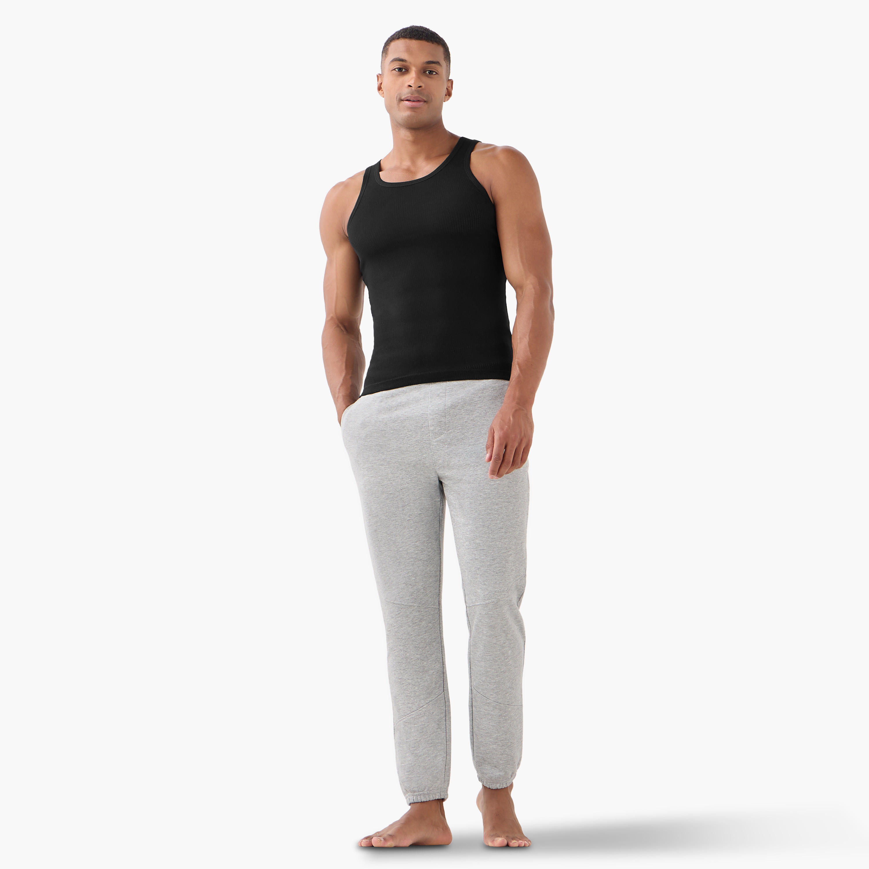 Set of 3 - Waffle Textured Vest-men-clothing-innerwear-vests-image-7