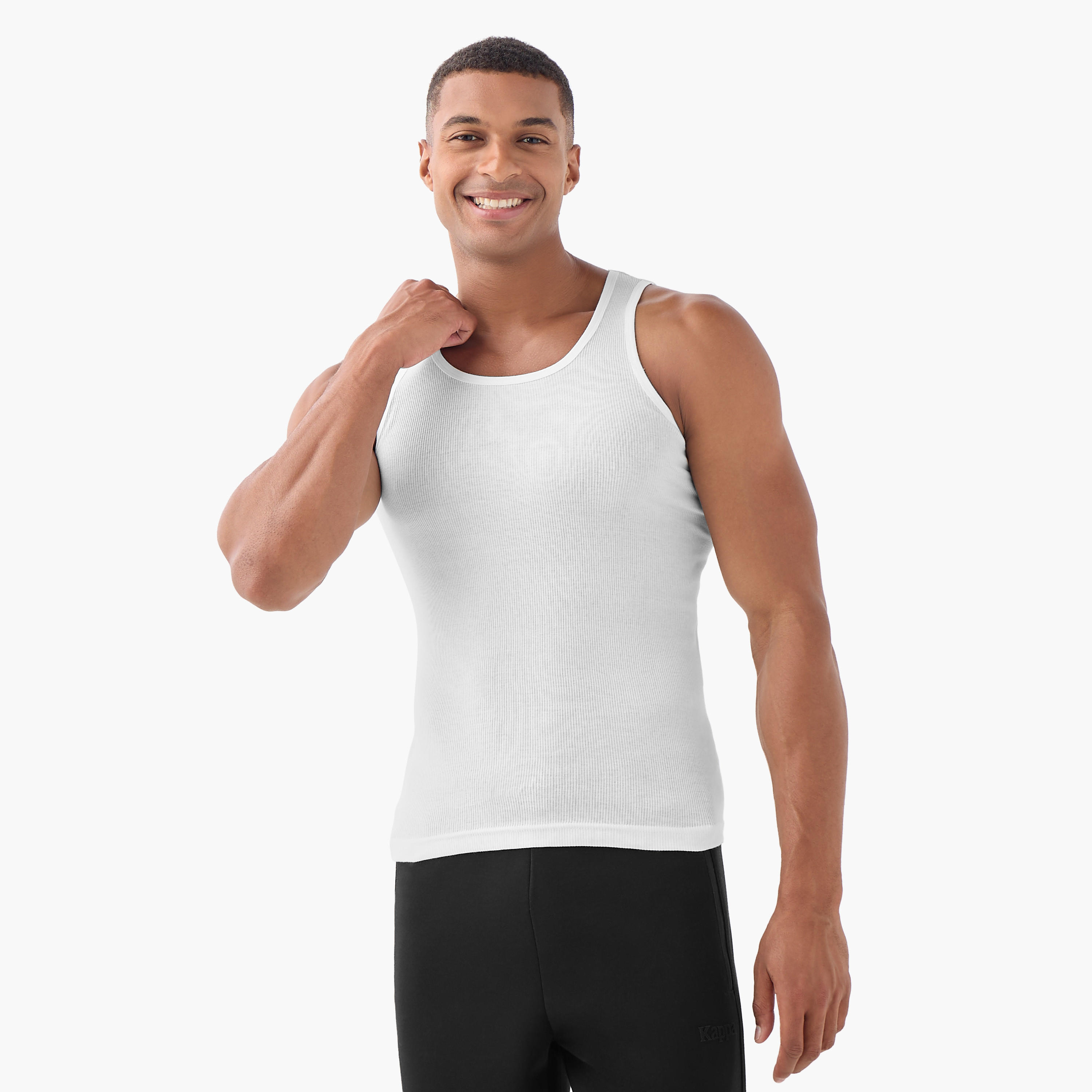 Men Ribbed Vest - Pack of 3-men-clothing-tshirtsandpolos-vests-image-1