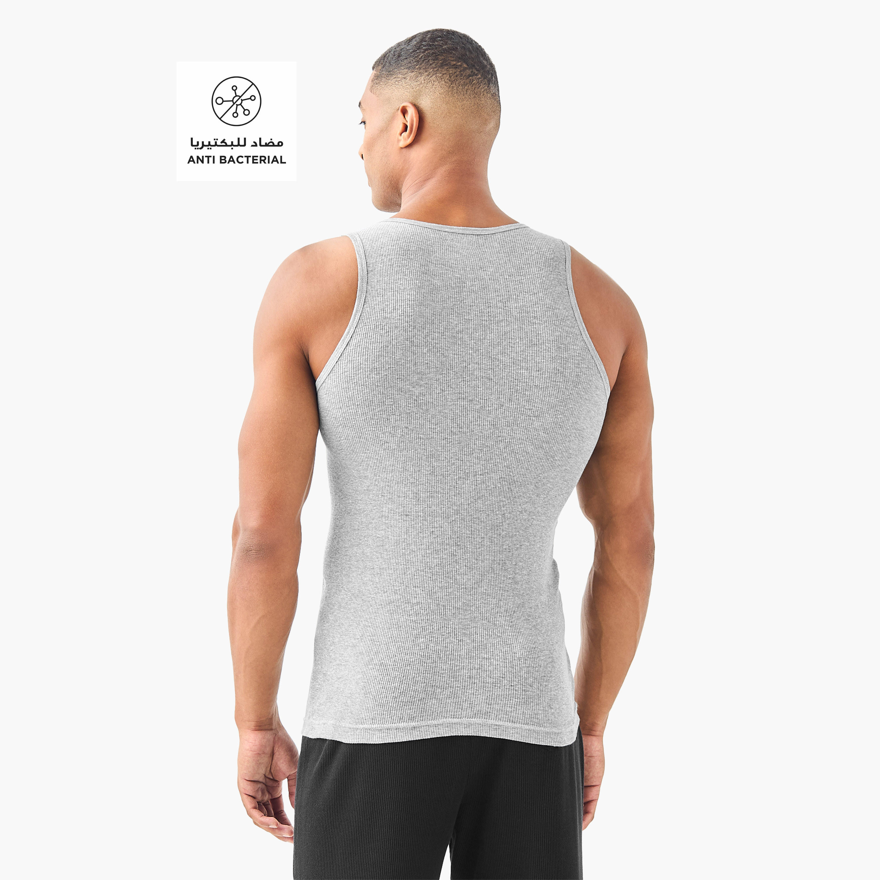 Set of 3 - Ribbed Vest-men-clothing-innerwear-vests-image-2