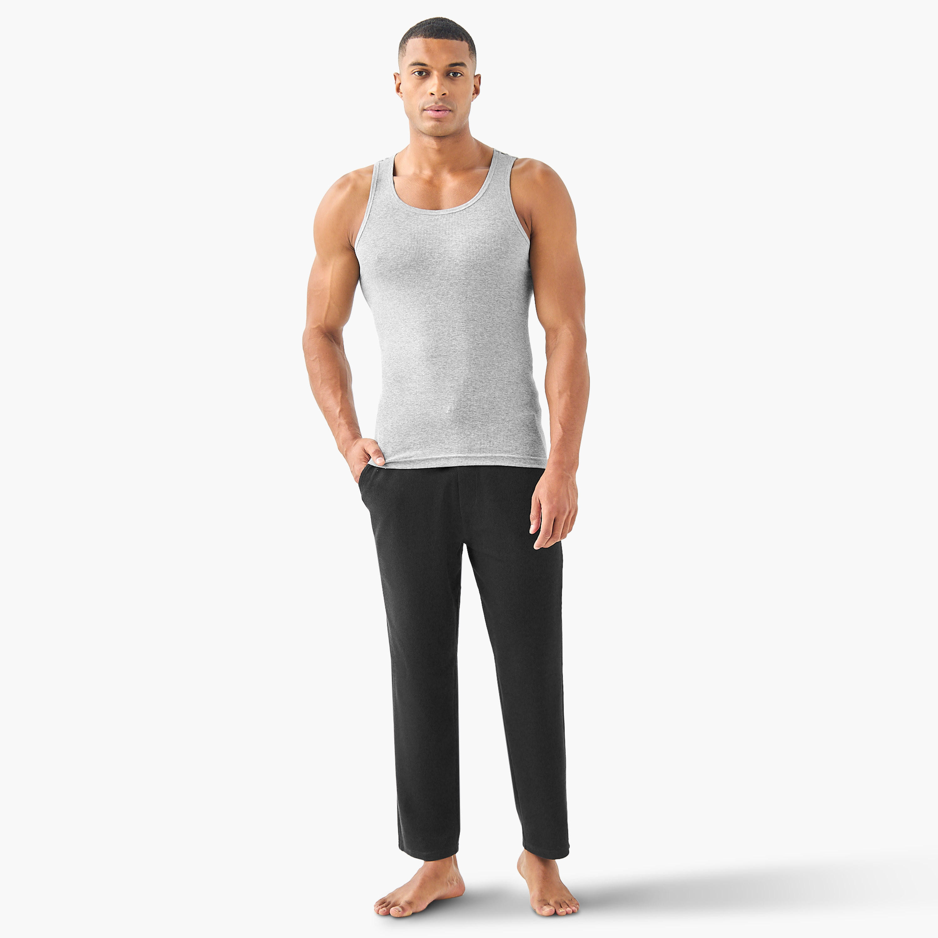 Set of 3 - Ribbed Vest-men-clothing-innerwear-vests-image-8