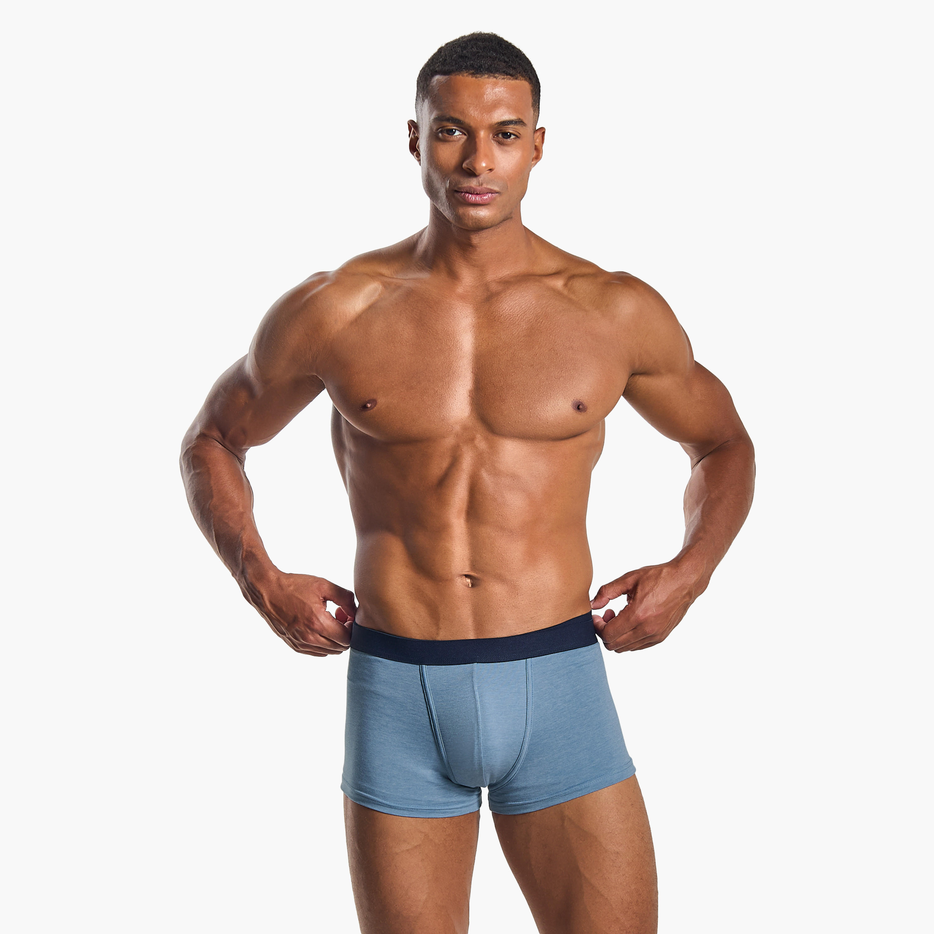 شورتات ترانك رجالي من مزيج القطن - عبوة من 3 قطع-men-clothing-innerwear-underwear-image-3