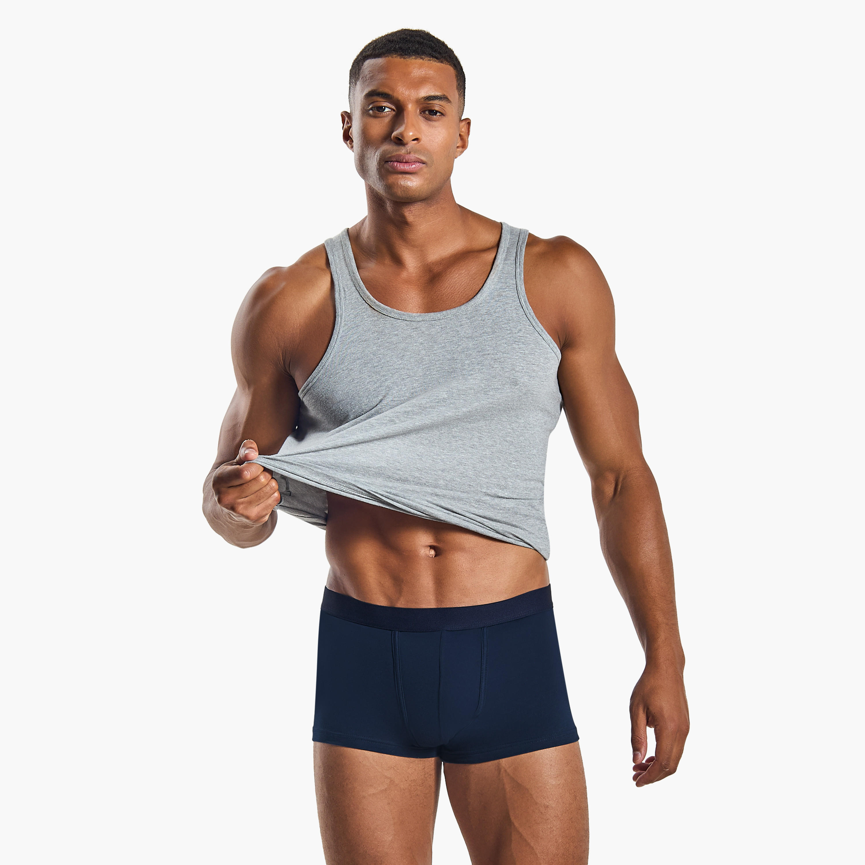 شورتات ترانك رجالي من مزيج القطن - عبوة من 3 قطع-men-clothing-innerwear-underwear-image-5