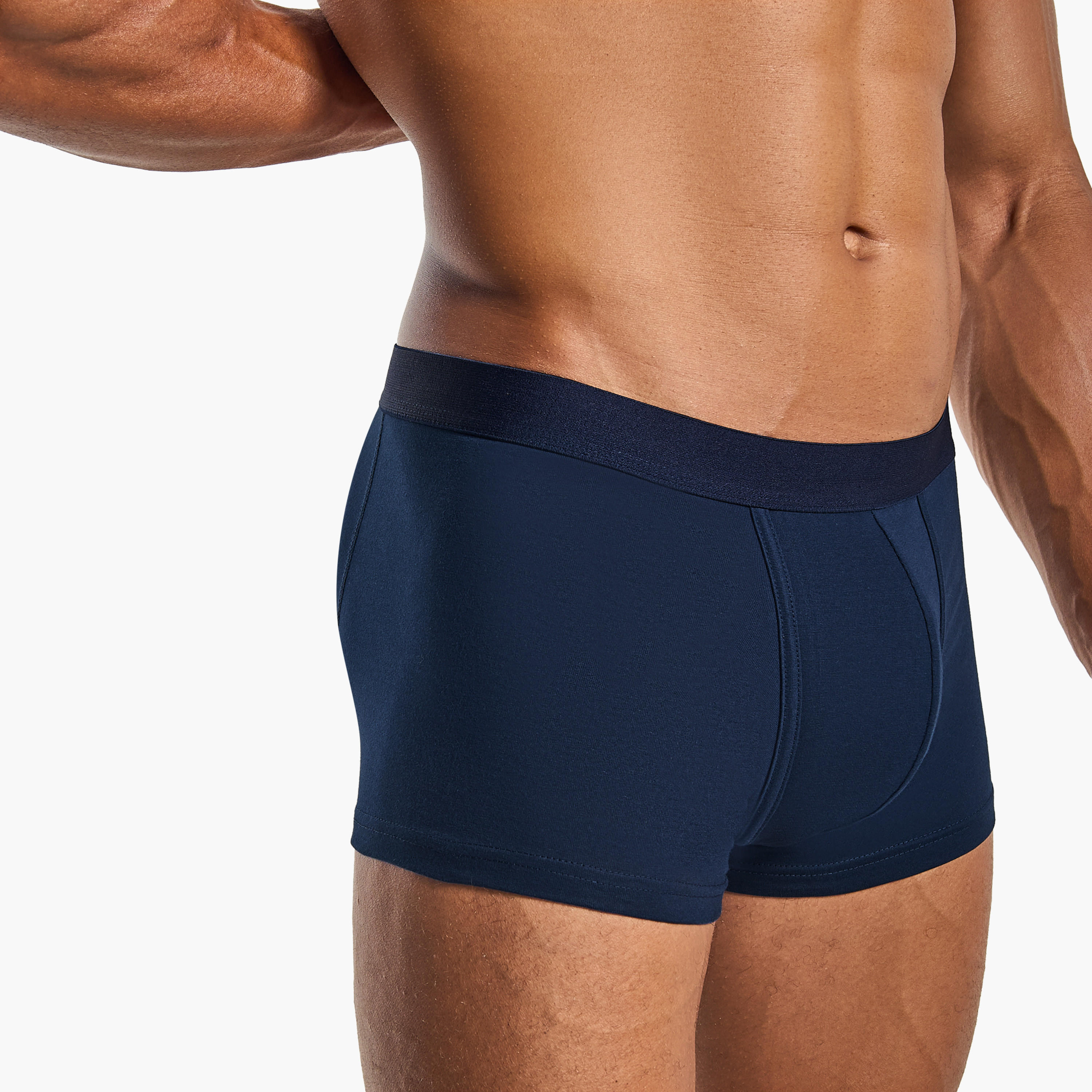 شورتات ترانك رجالي من مزيج القطن - عبوة من 3 قطع-men-clothing-innerwear-underwear-image-6