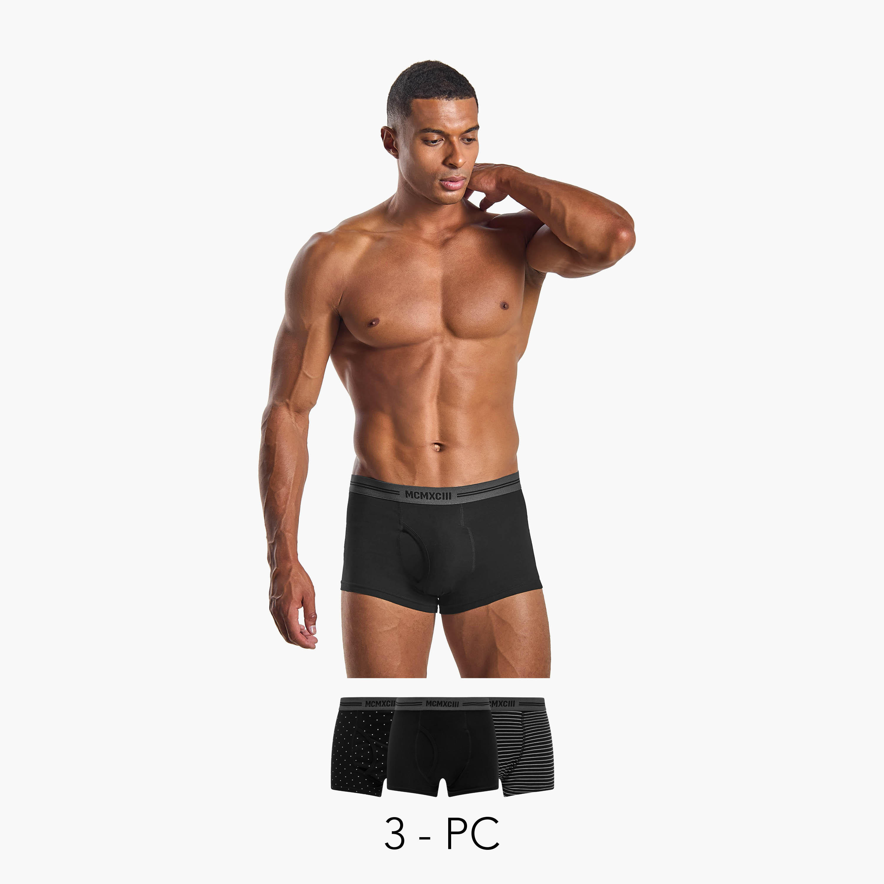 طقم من 3 - سراويل ترانك متنوعة-men-clothing-innerwear-underwear-image-1